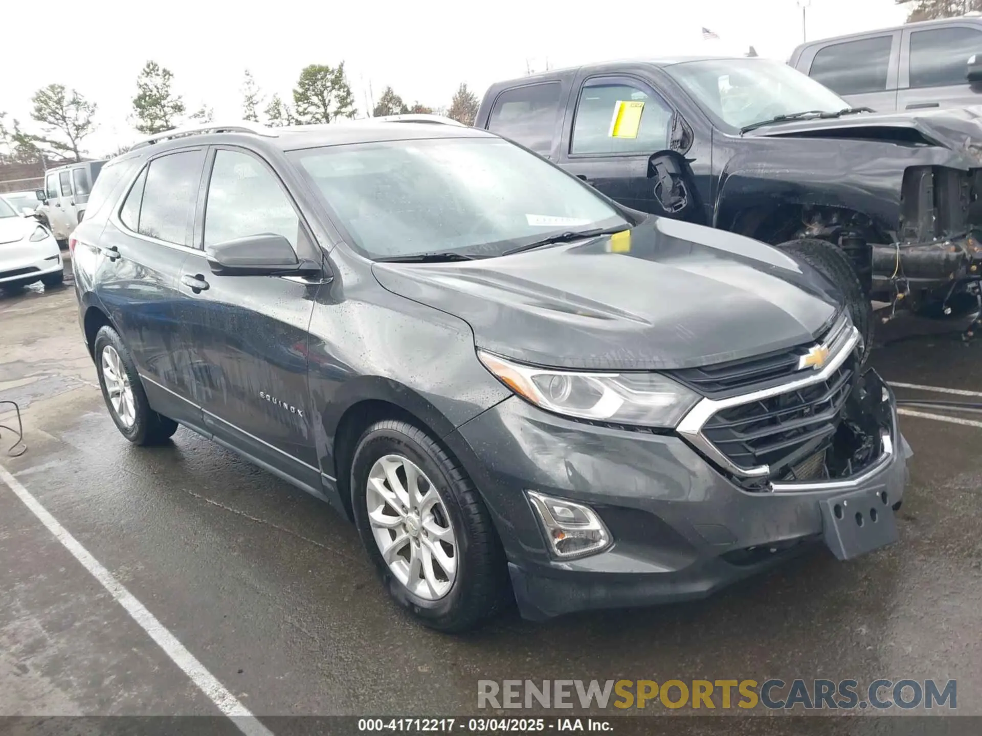 1 Photograph of a damaged car 2GNAXKEVXK6152191 CHEVROLET EQUINOX 2019