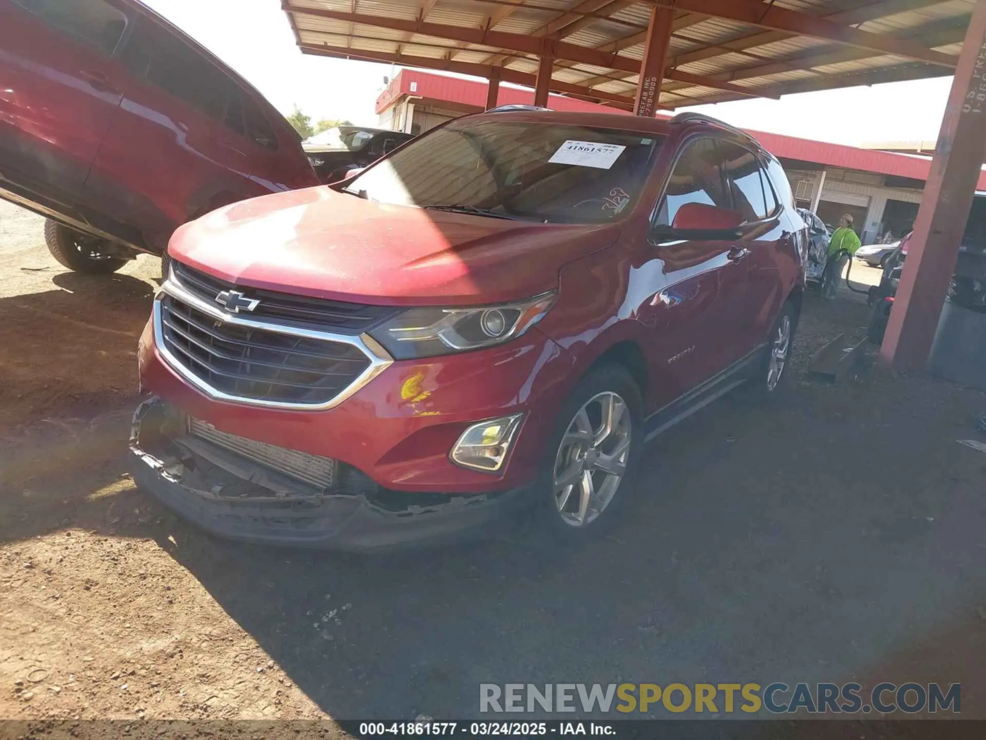 2 Photograph of a damaged car 2GNAXLEX1K6212771 CHEVROLET EQUINOX 2019