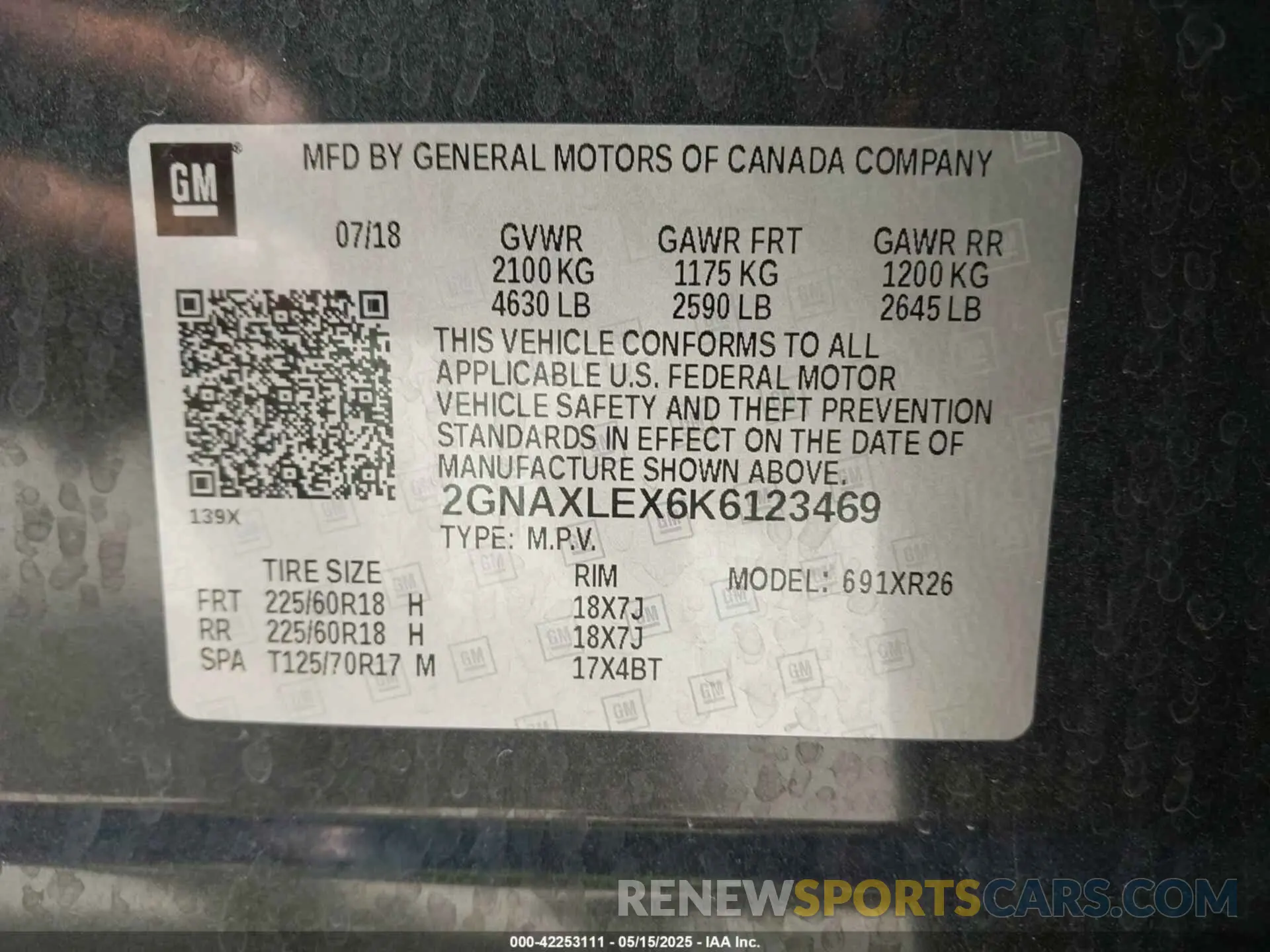 9 Photograph of a damaged car 2GNAXLEX6K6123469 CHEVROLET EQUINOX 2019