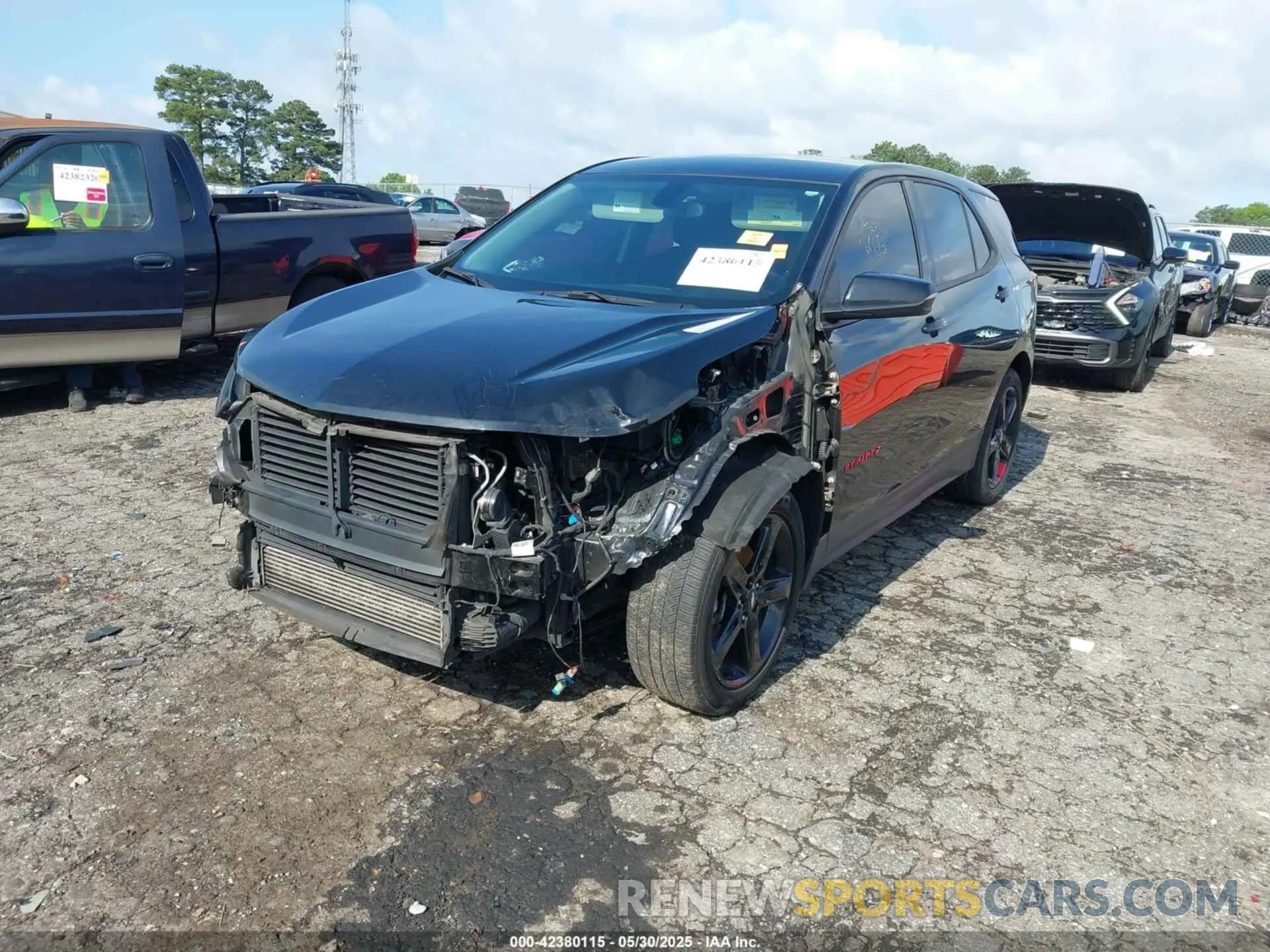 2 Photograph of a damaged car 2GNAXLEX8K6150091 CHEVROLET EQUINOX 2019