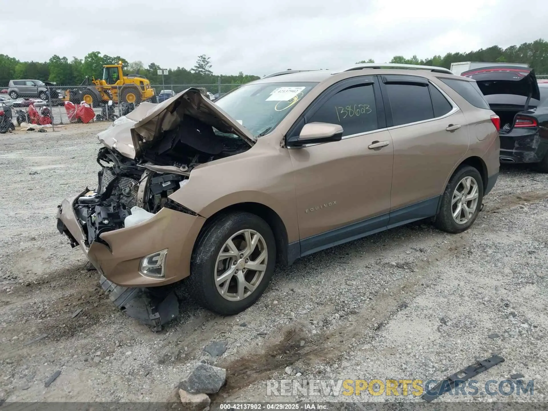2 Photograph of a damaged car 2GNAXLEX9K6298525 CHEVROLET EQUINOX 2019