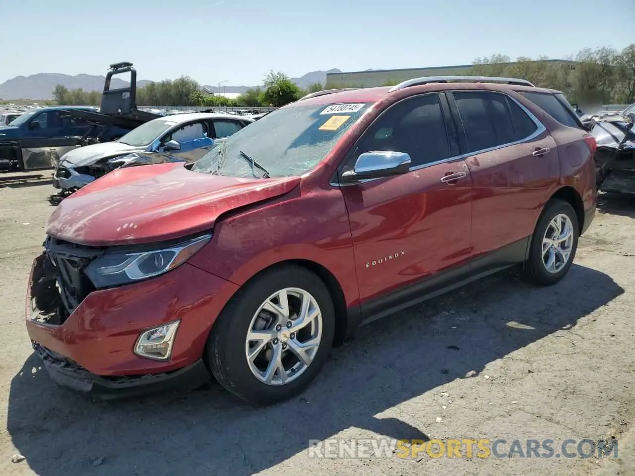 1 Photograph of a damaged car 2GNAXNEV1K6247207 CHEVROLET EQUINOX 2019