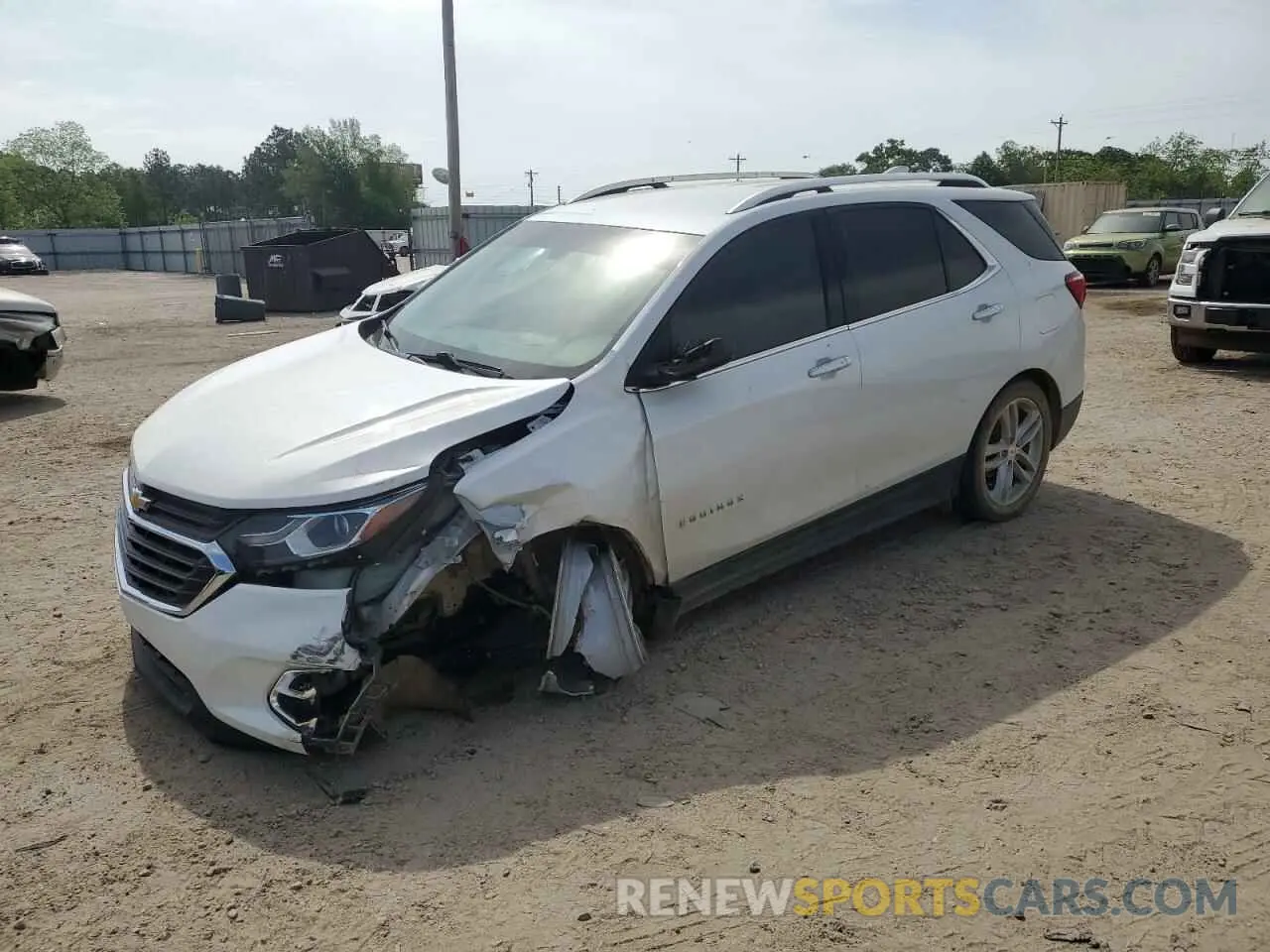 1 Photograph of a damaged car 2GNAXPEX1K6228203 CHEVROLET EQUINOX 2019