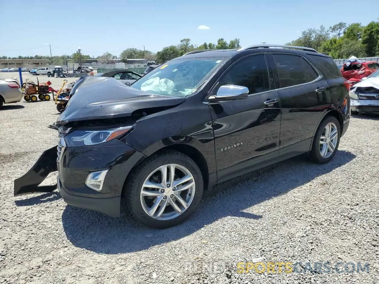 1 Photograph of a damaged car 2GNAXPEX1K6239749 CHEVROLET EQUINOX 2019
