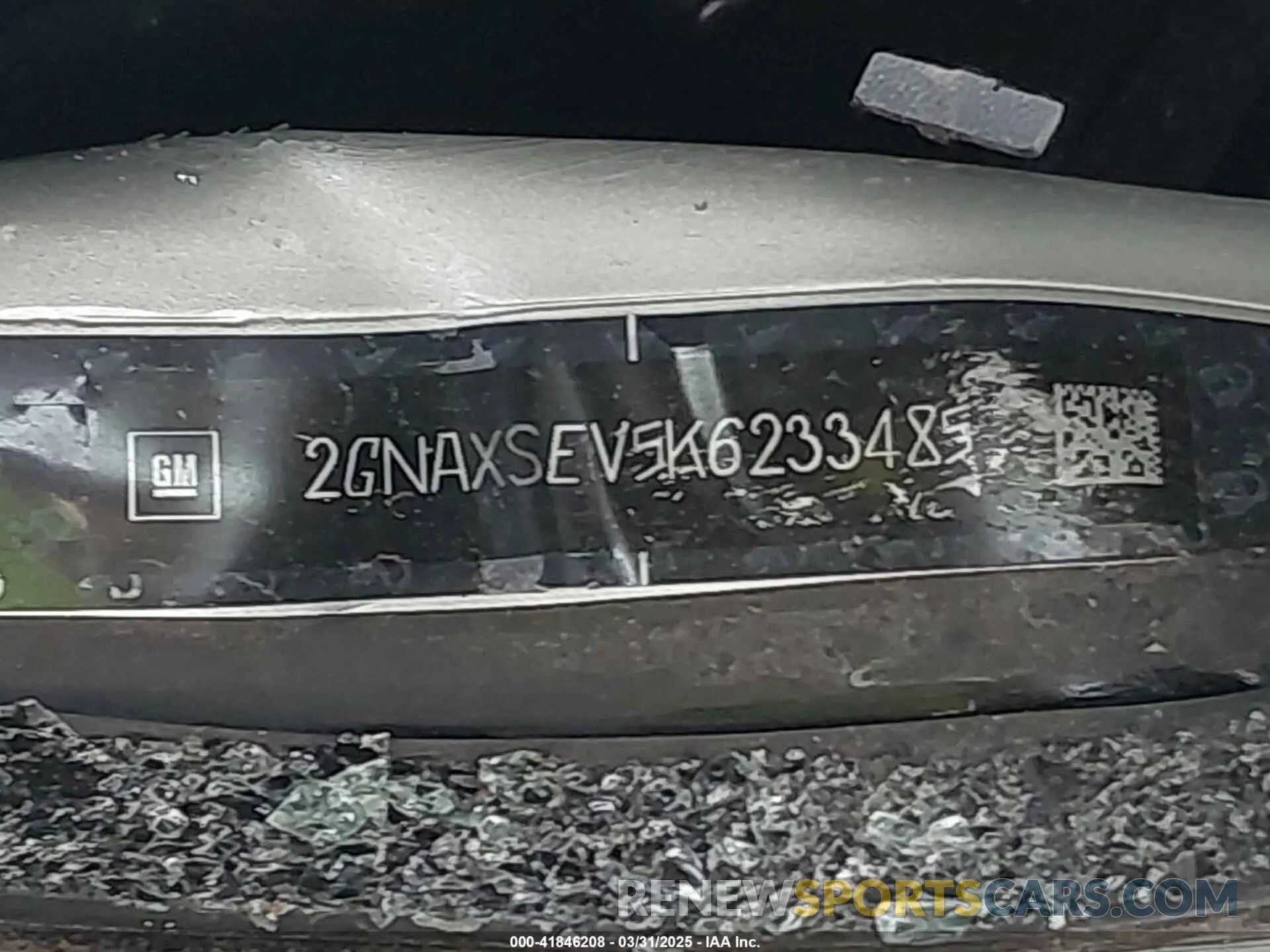 9 Photograph of a damaged car 2GNAXSEV5K6233485 CHEVROLET EQUINOX 2019