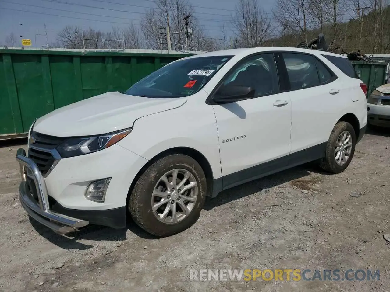 1 Photograph of a damaged car 2GNAXSEV8K6146096 CHEVROLET EQUINOX 2019