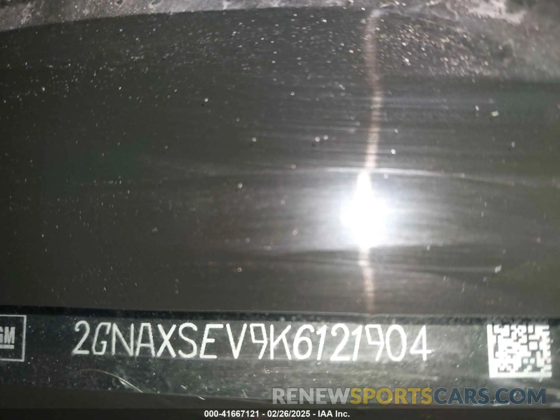 9 Photograph of a damaged car 2GNAXSEV9K6121904 CHEVROLET EQUINOX 2019