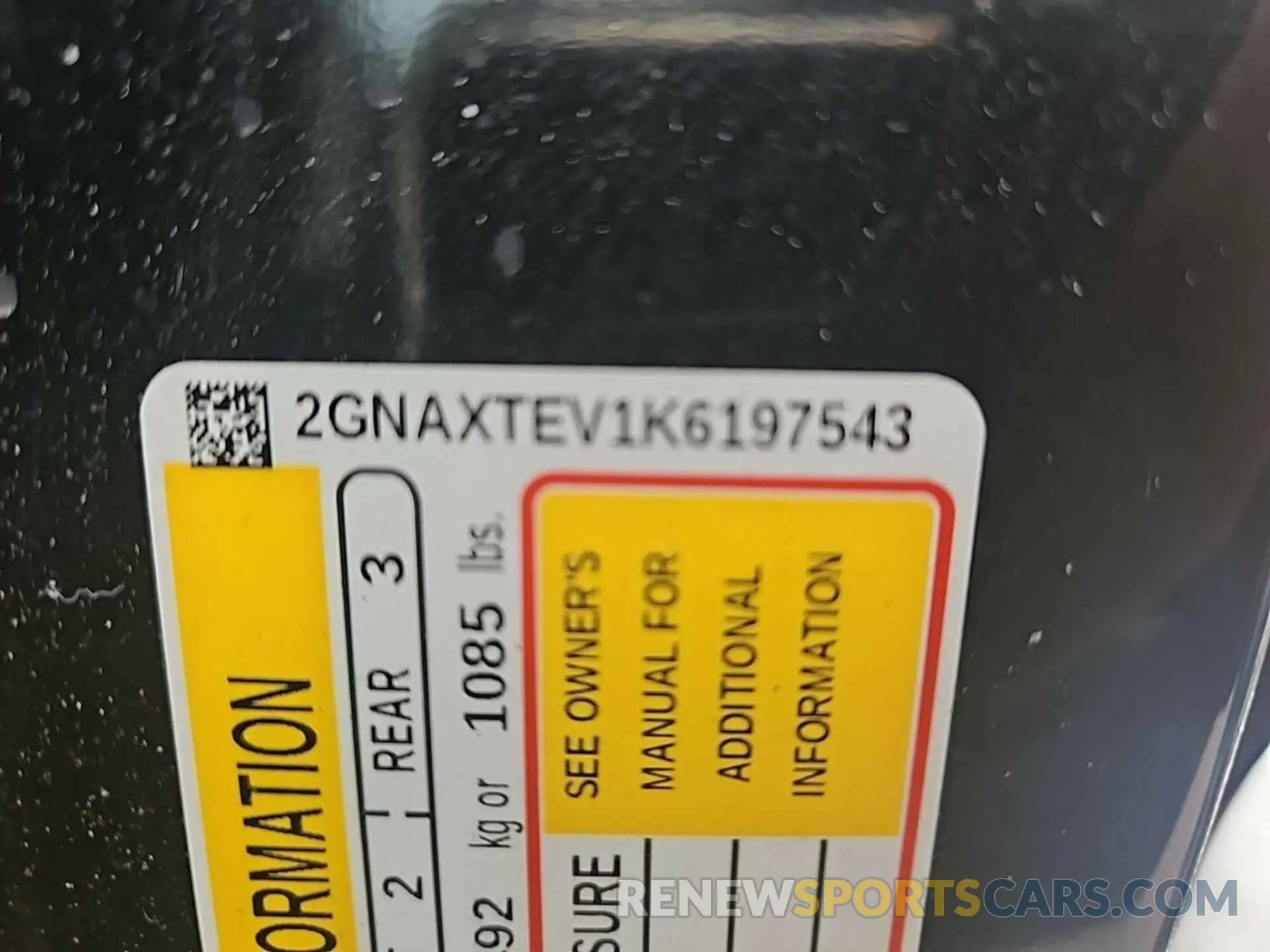 22 Photograph of a damaged car 2GNAXTEV1K6197543 CHEVROLET EQUINOX 2019