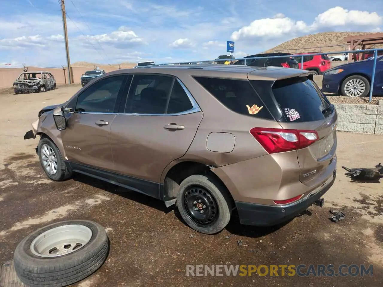 2 Photograph of a damaged car 2GNAXTEV1K6218553 CHEVROLET EQUINOX 2019