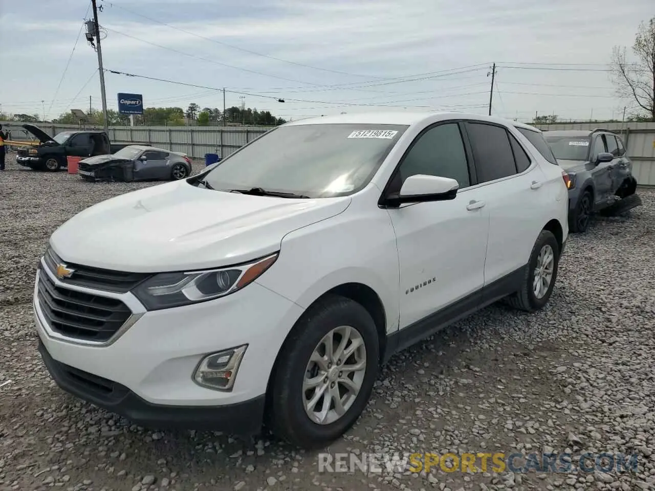 1 Photograph of a damaged car 2GNAXTEV6K6141324 CHEVROLET EQUINOX 2019