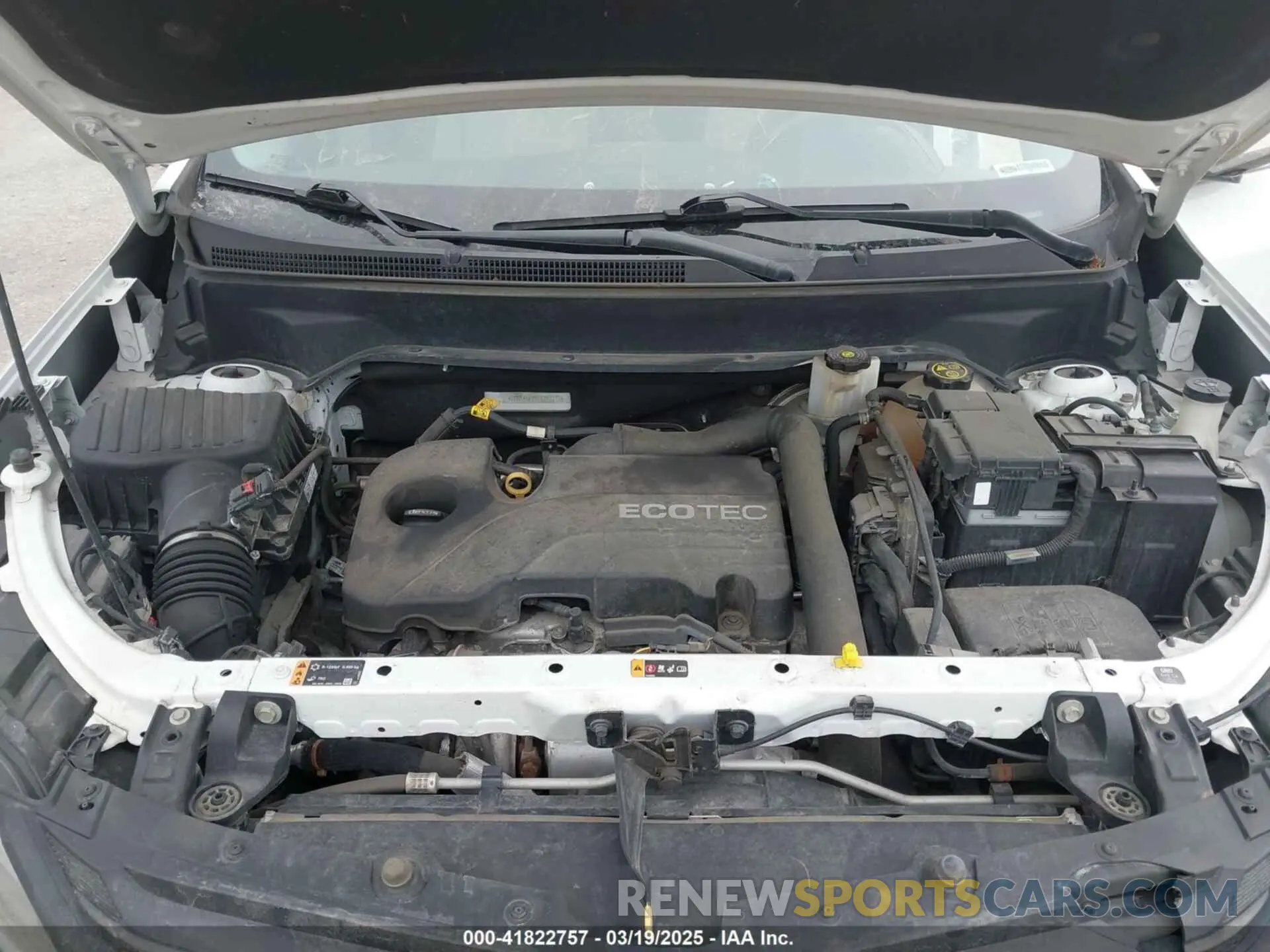10 Photograph of a damaged car 2GNAXTEV6K6152713 CHEVROLET EQUINOX 2019