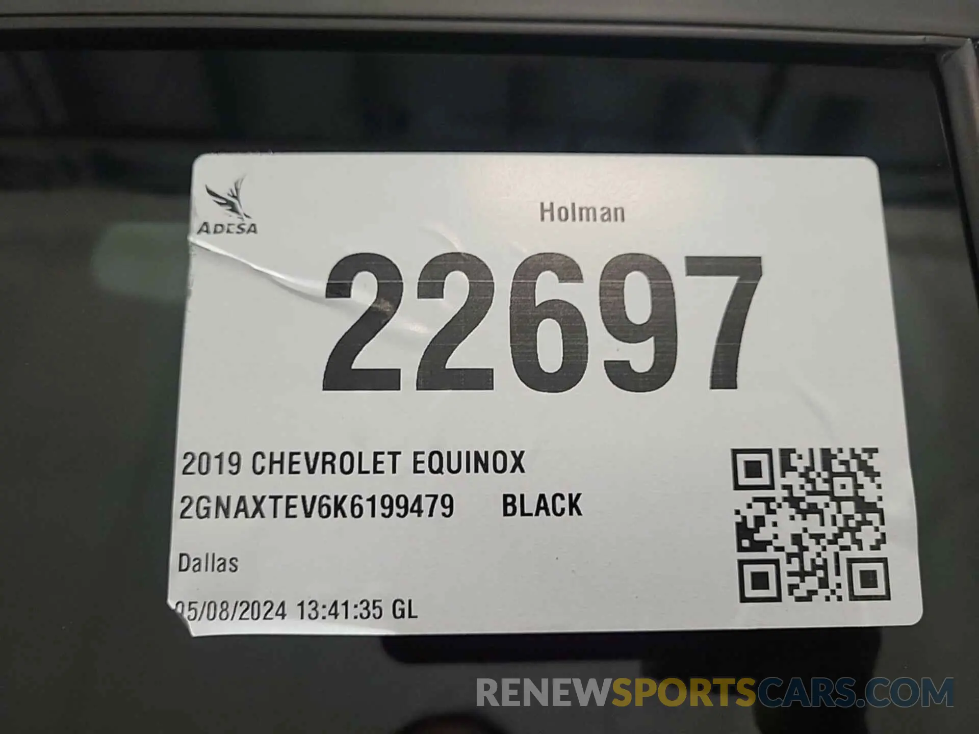7 Photograph of a damaged car 2GNAXTEV6K6199479 CHEVROLET EQUINOX 2019