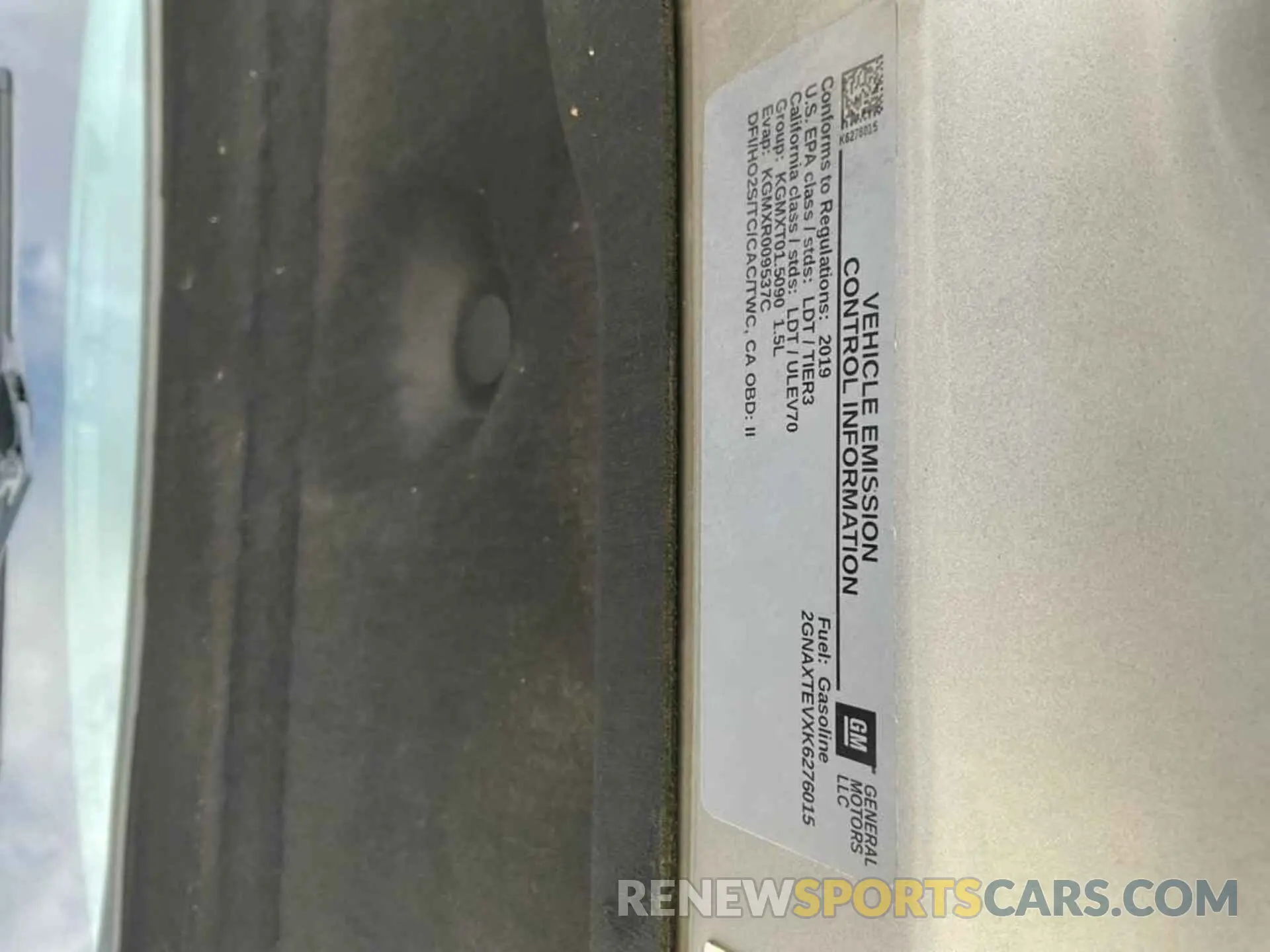 14 Photograph of a damaged car 2GNAXTEVXK6276015 CHEVROLET EQUINOX 2019
