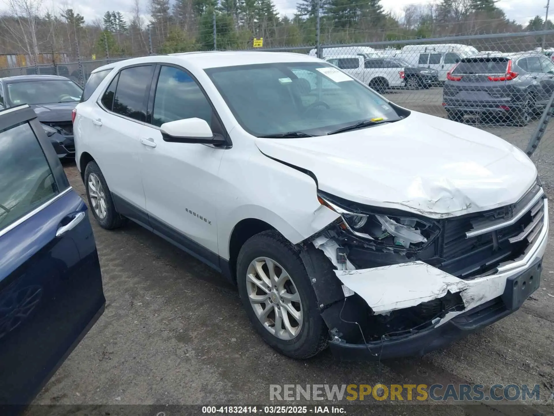 1 Photograph of a damaged car 2GNAXUEV0K6202284 CHEVROLET EQUINOX 2019