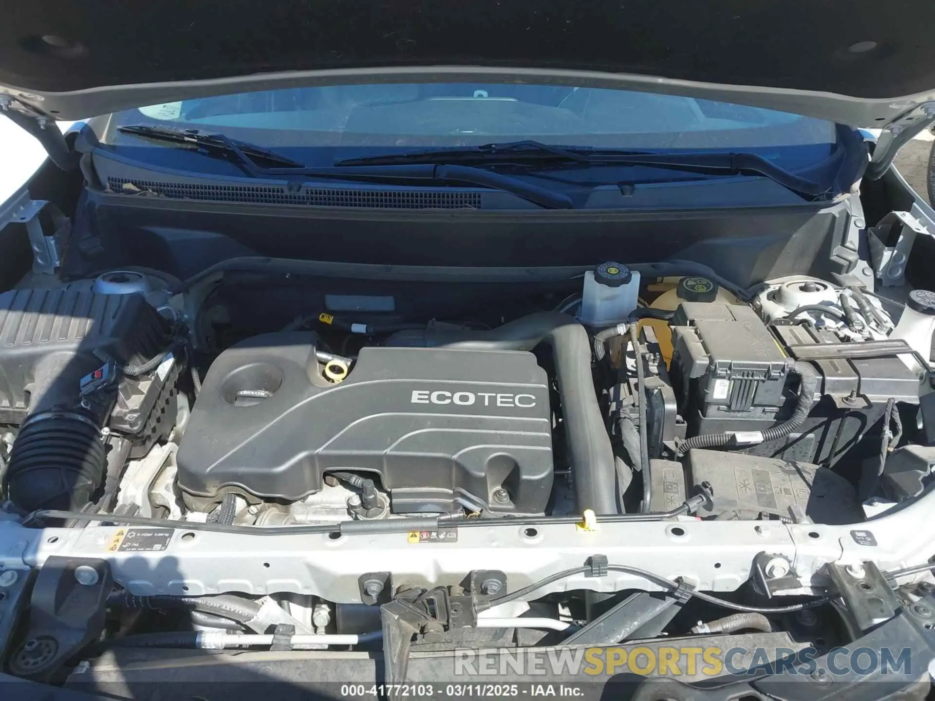 10 Photograph of a damaged car 2GNAXUEV0K6285473 CHEVROLET EQUINOX 2019