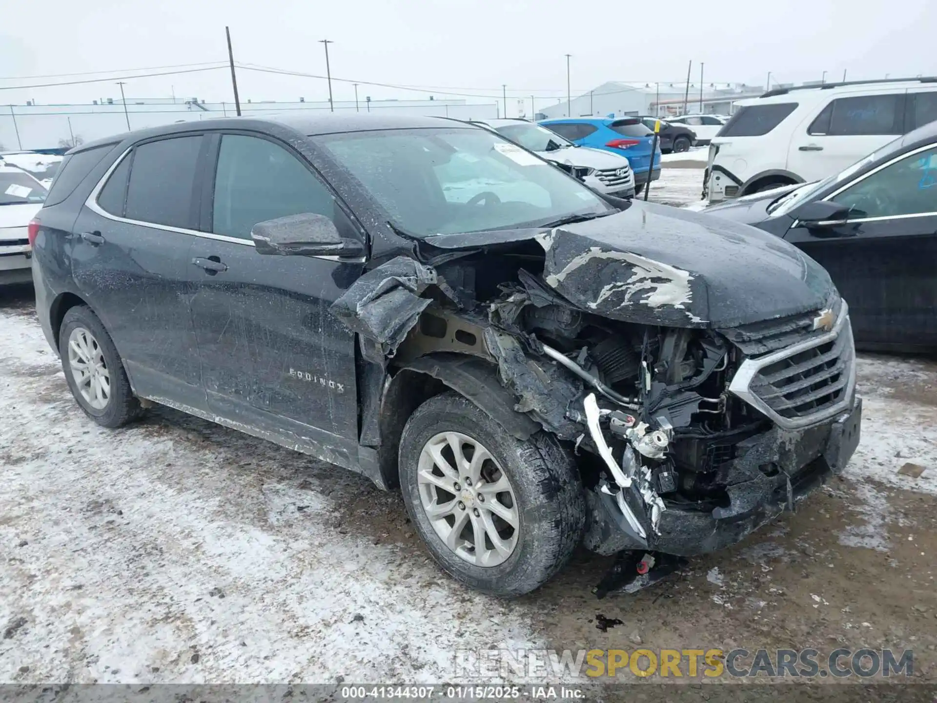 1 Photograph of a damaged car 2GNAXUEV1K6307531 CHEVROLET EQUINOX 2019