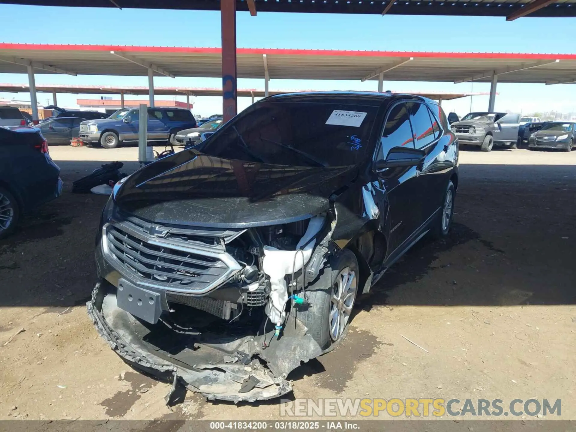 2 Photograph of a damaged car 2GNAXUEV2K6197850 CHEVROLET EQUINOX 2019