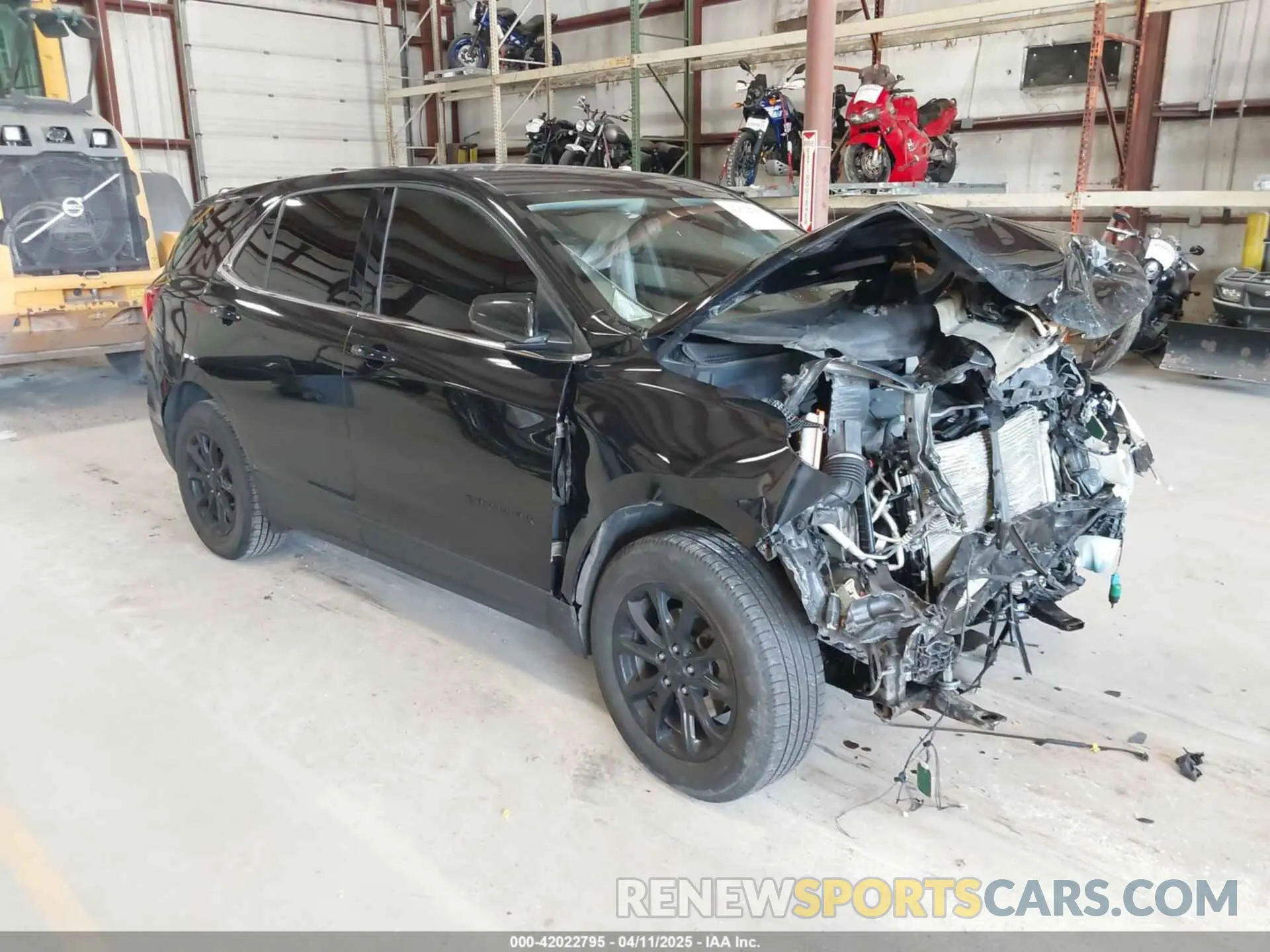 1 Photograph of a damaged car 2GNAXUEV3K6228796 CHEVROLET EQUINOX 2019