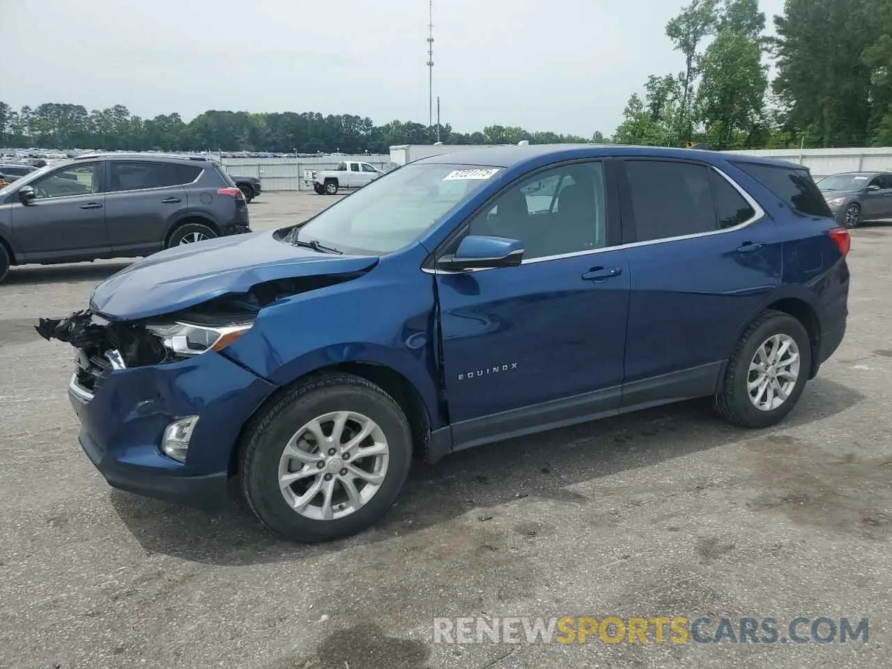 1 Photograph of a damaged car 2GNAXUEV4K6113365 CHEVROLET EQUINOX 2019