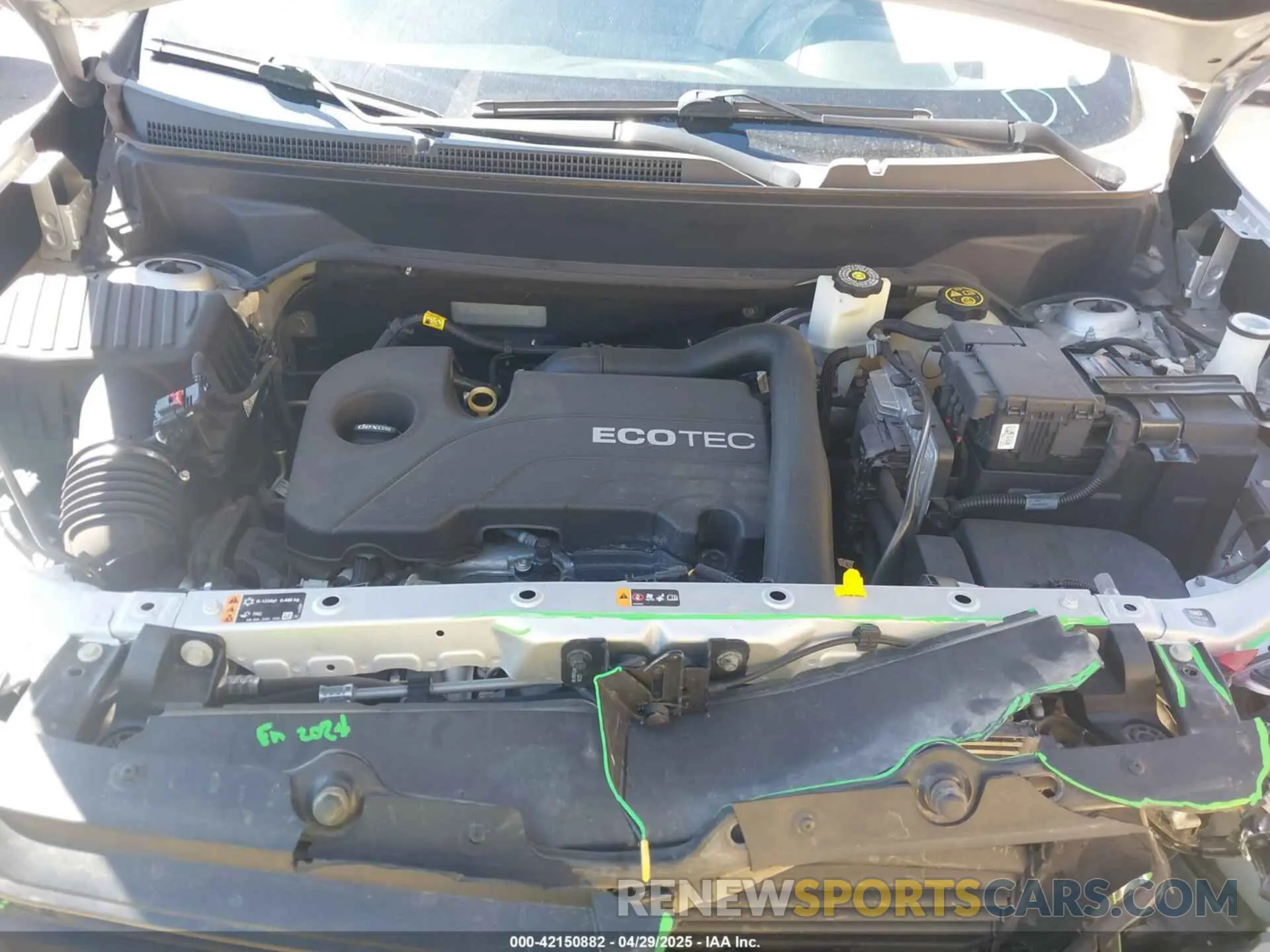 10 Photograph of a damaged car 2GNAXUEV4K6176675 CHEVROLET EQUINOX 2019