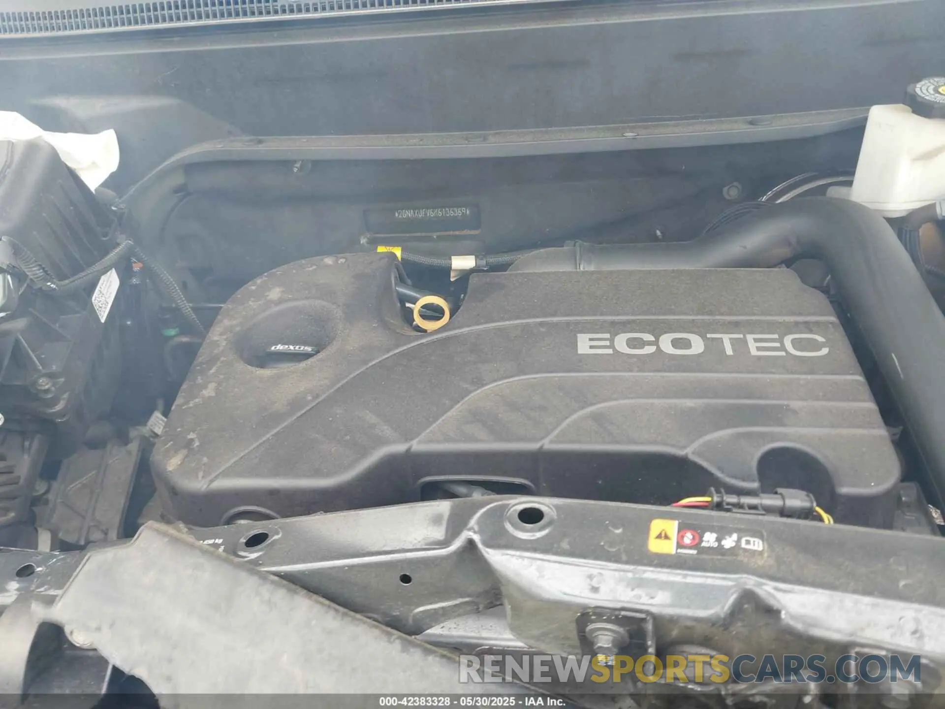 10 Photograph of a damaged car 2GNAXUEV6K6136369 CHEVROLET EQUINOX 2019