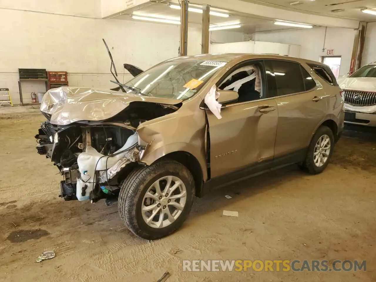 1 Photograph of a damaged car 2GNAXUEV7K6128667 CHEVROLET EQUINOX 2019