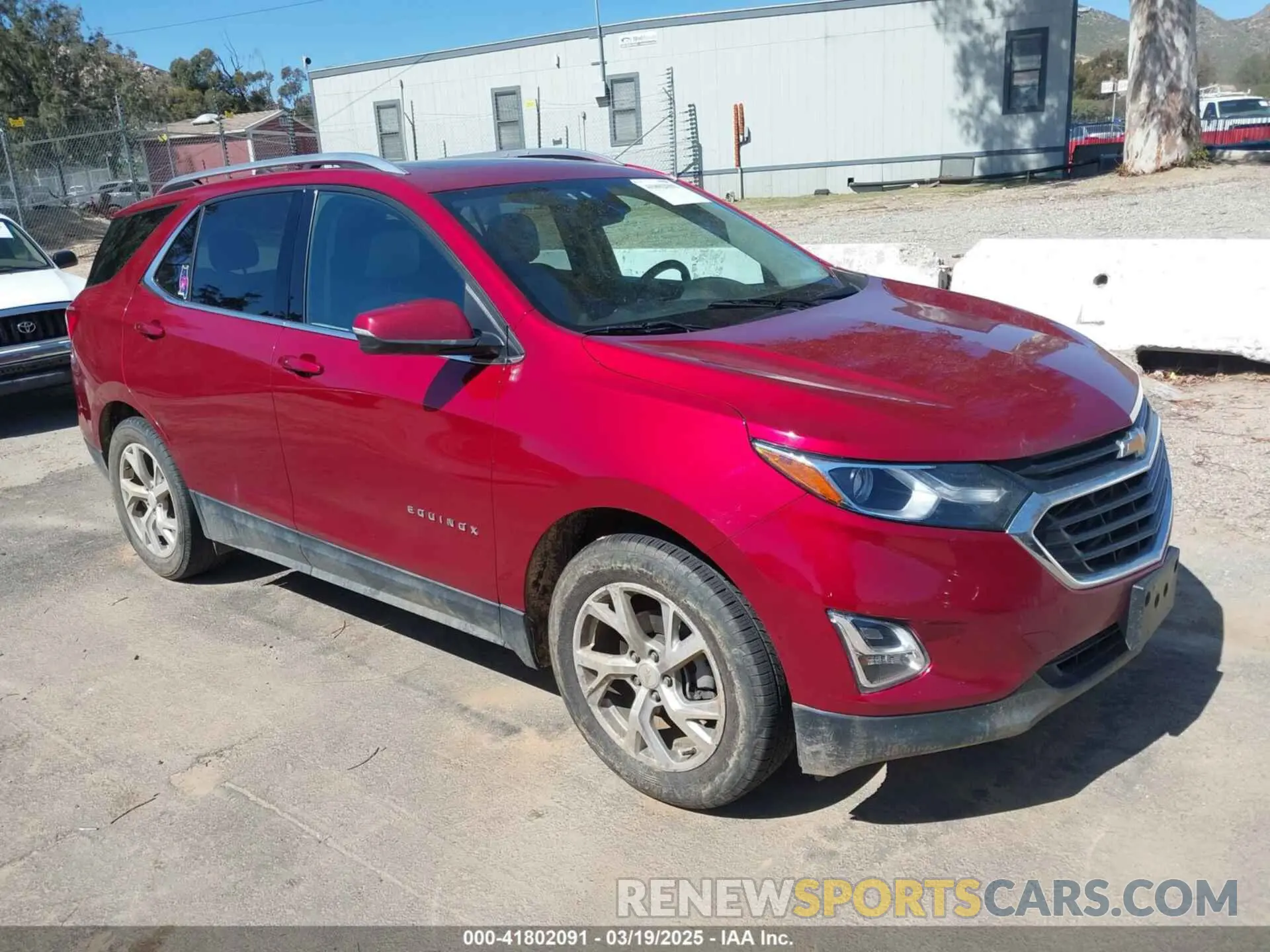 1 Photograph of a damaged car 2GNAXUEV7K6147249 CHEVROLET EQUINOX 2019