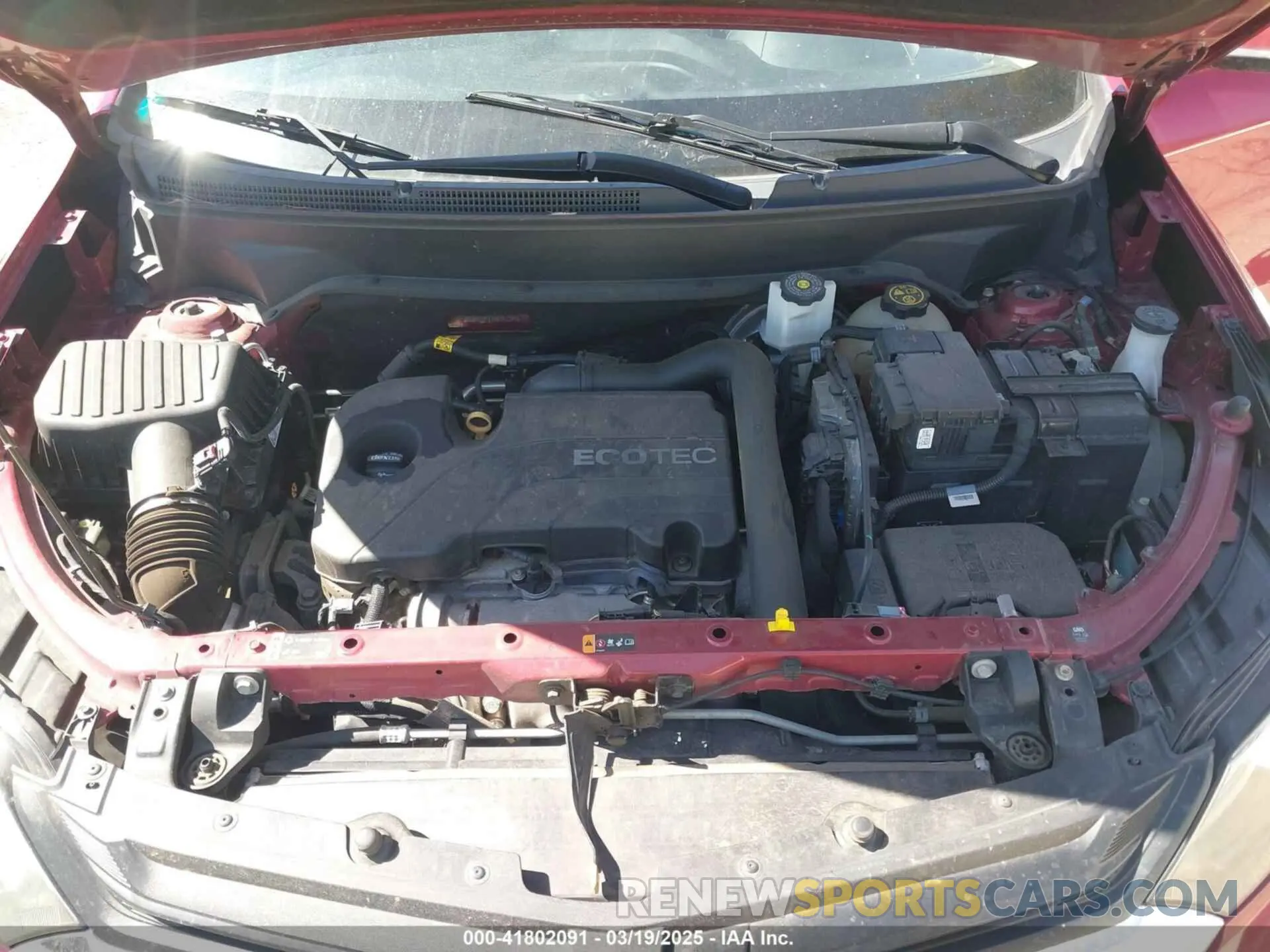 10 Photograph of a damaged car 2GNAXUEV7K6147249 CHEVROLET EQUINOX 2019