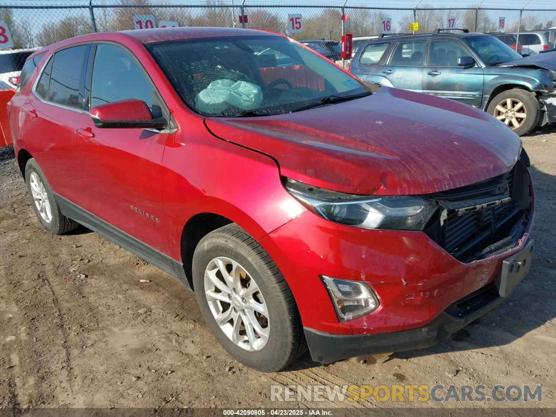 1 Photograph of a damaged car 2GNAXUEV8K6125969 CHEVROLET EQUINOX 2019