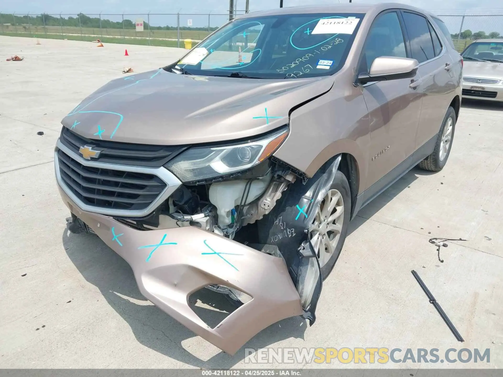 6 Photograph of a damaged car 2GNAXUEV9K6169267 CHEVROLET EQUINOX 2019