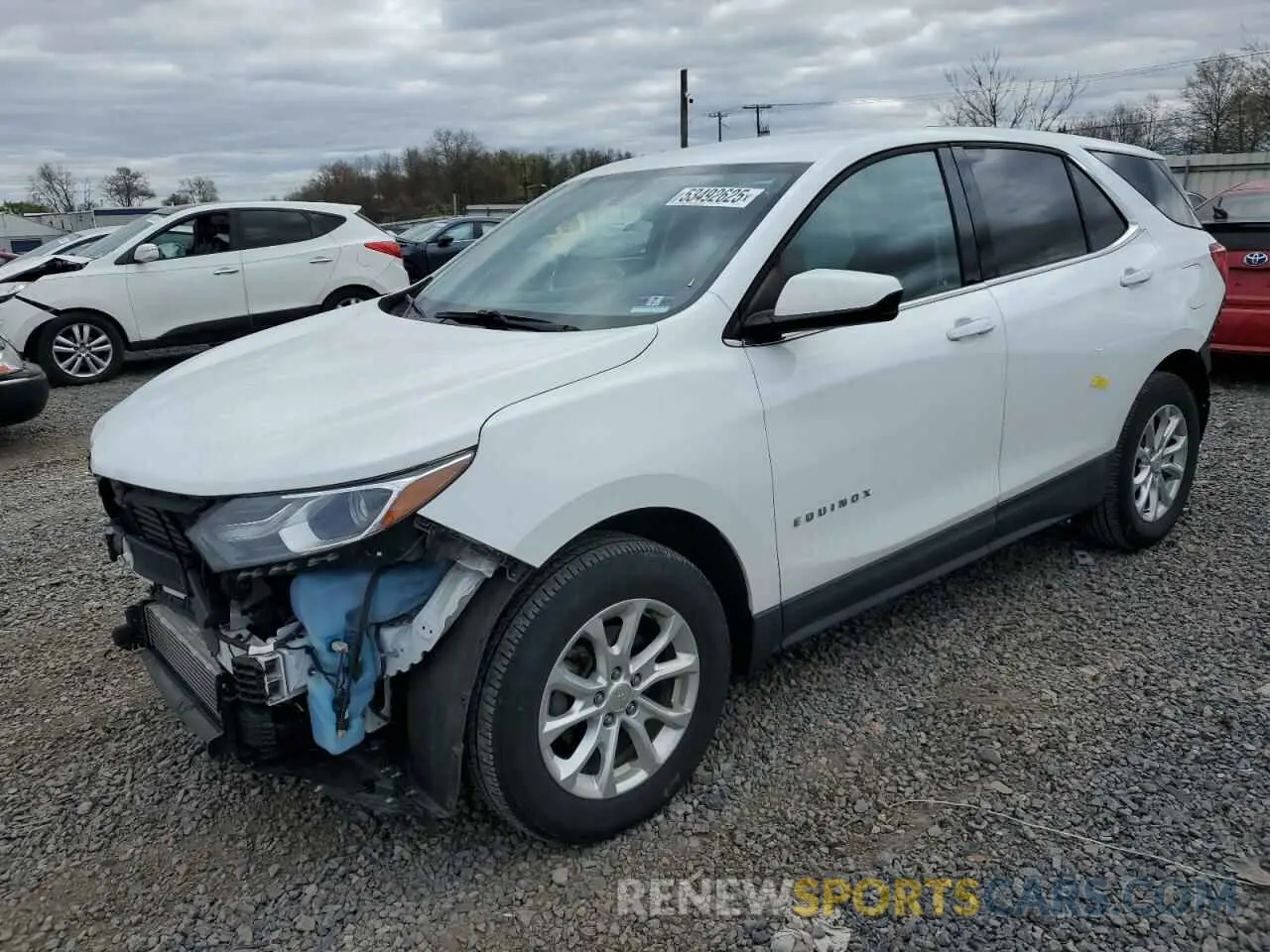 1 Photograph of a damaged car 2GNAXUEVXK6118098 CHEVROLET EQUINOX 2019