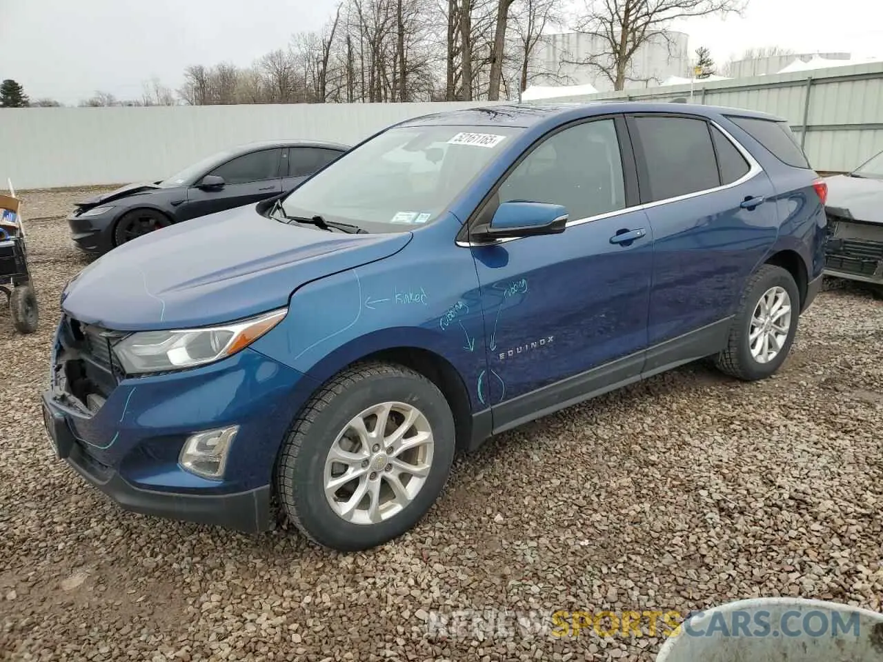 1 Photograph of a damaged car 2GNAXUEVXK6156057 CHEVROLET EQUINOX 2019