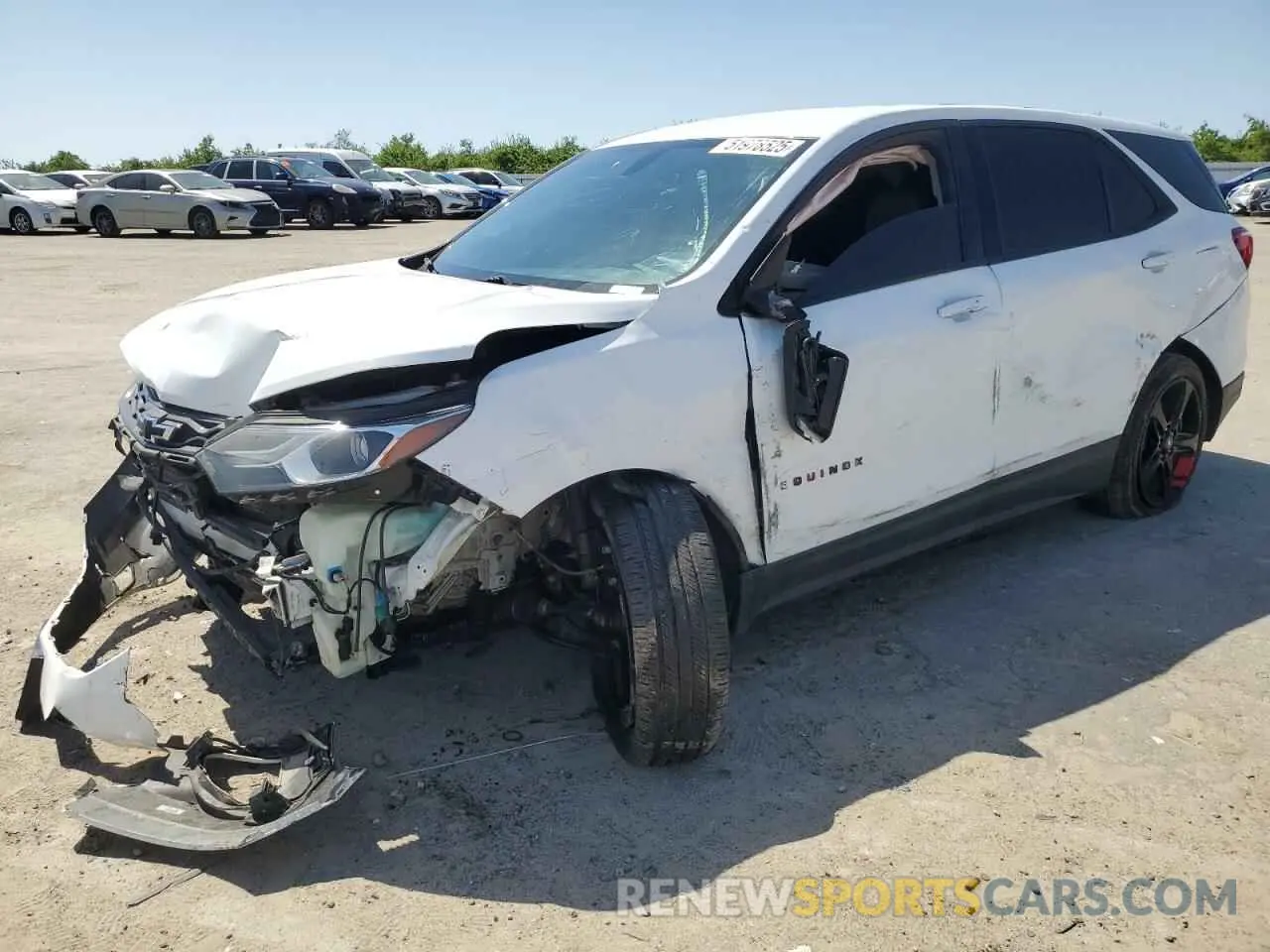 1 Photograph of a damaged car 2GNAXVEX0K6213647 CHEVROLET EQUINOX 2019