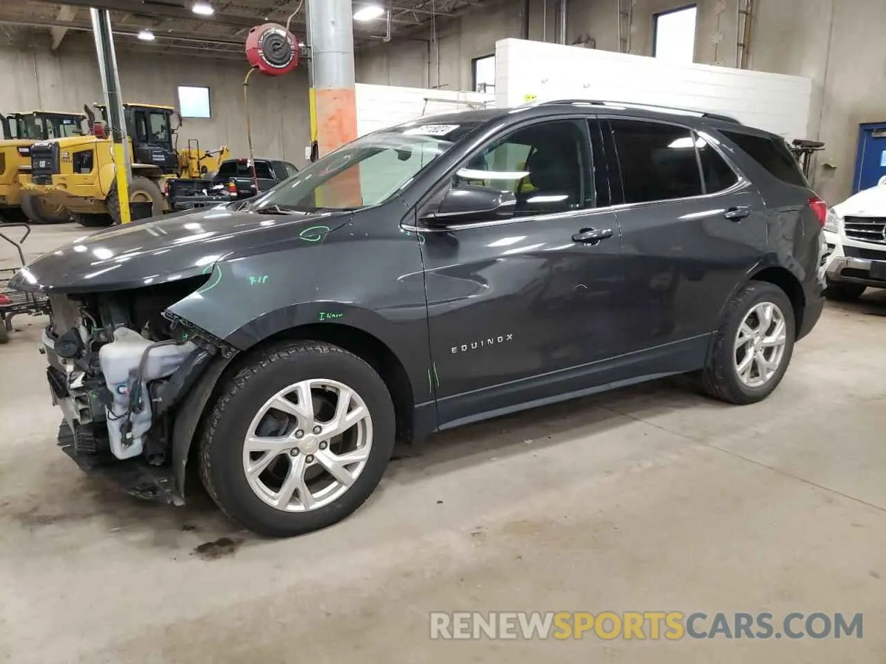 1 Photograph of a damaged car 2GNAXVEX2K6247735 CHEVROLET EQUINOX 2019