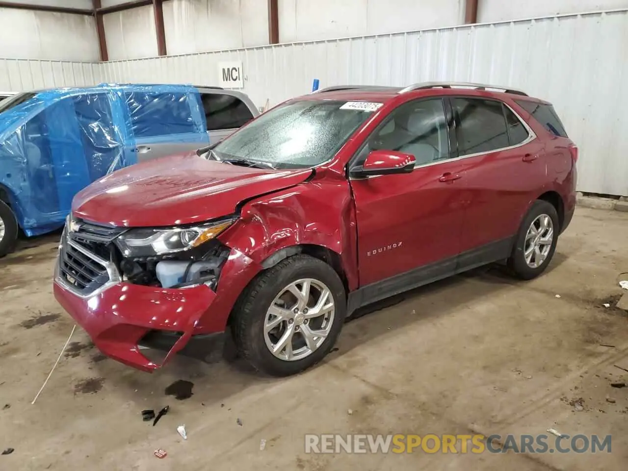 1 Photograph of a damaged car 2GNAXVEX4K6277237 CHEVROLET EQUINOX 2019