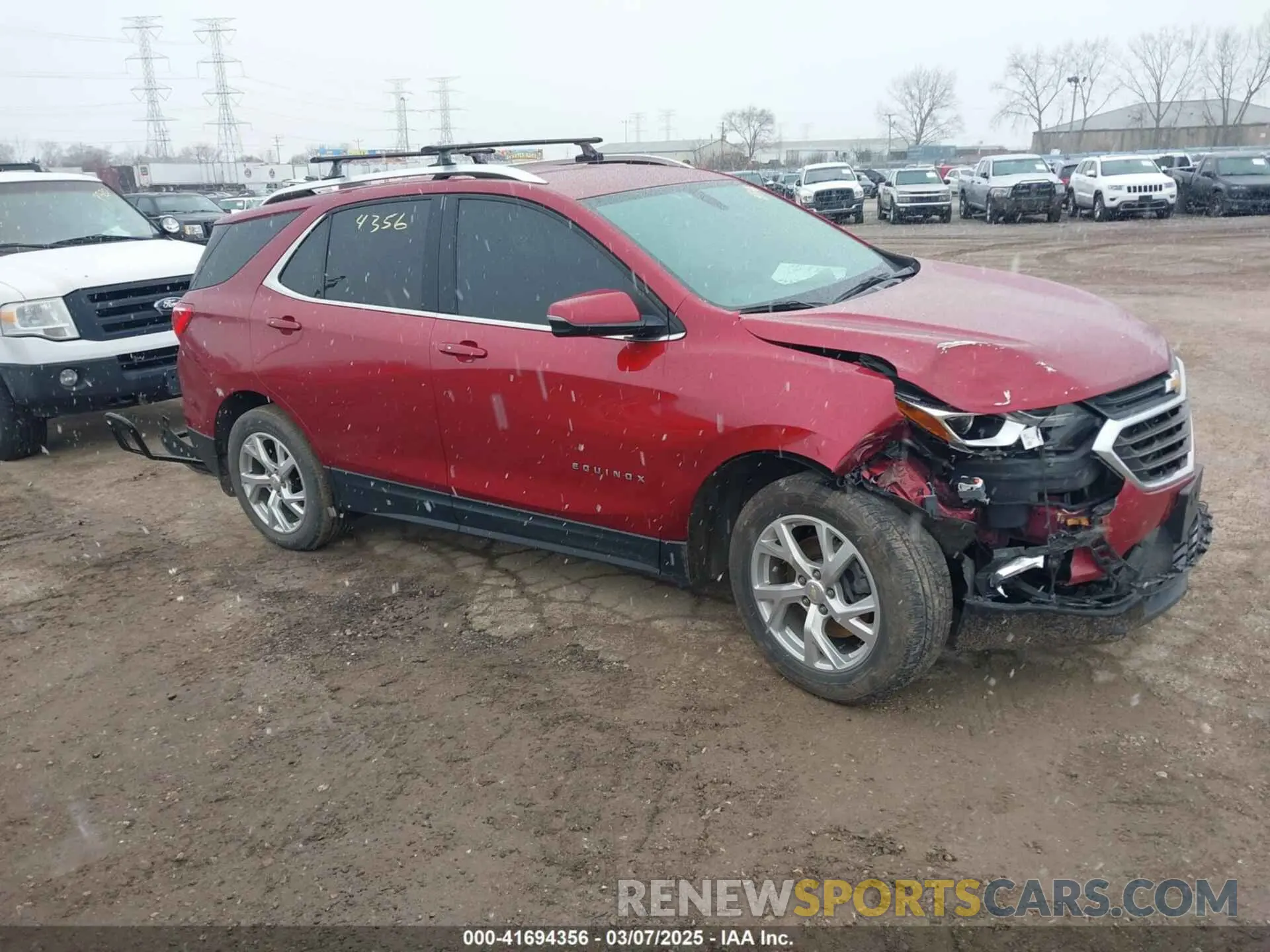 1 Photograph of a damaged car 2GNAXVEX7K6100147 CHEVROLET EQUINOX 2019