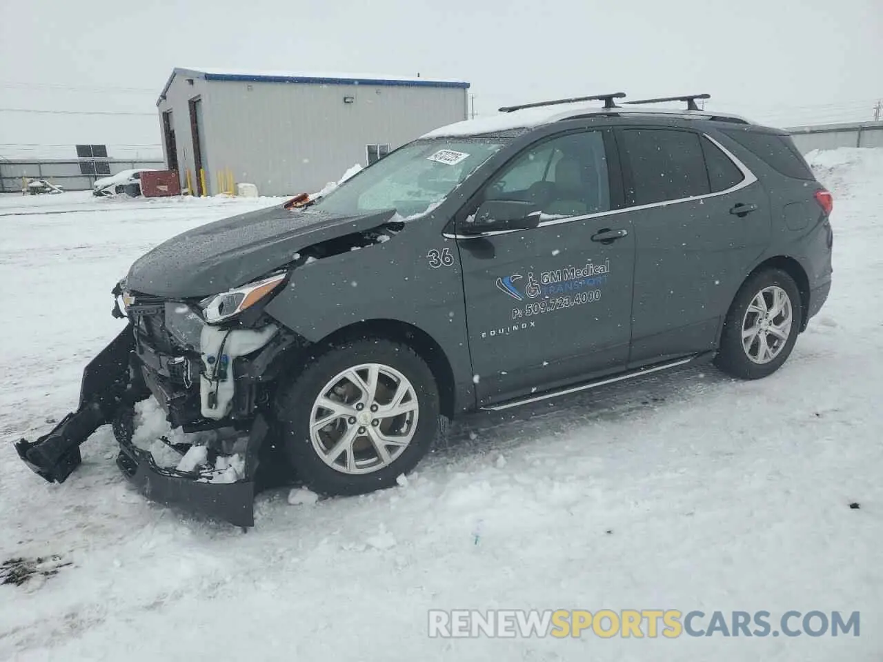 1 Photograph of a damaged car 2GNAXVEX9K6213162 CHEVROLET EQUINOX 2019