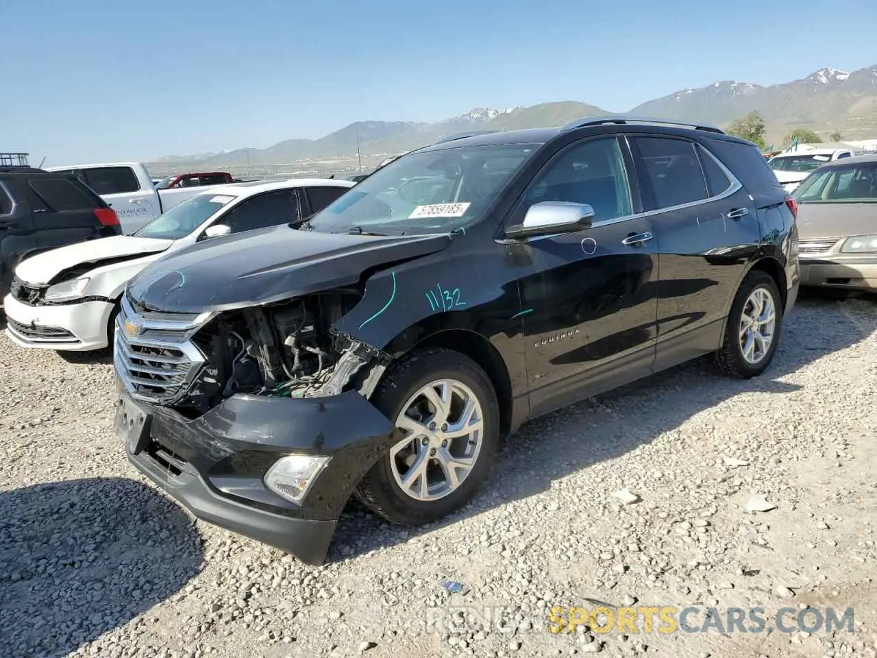 1 Photograph of a damaged car 2GNAXXEV2K6138654 CHEVROLET EQUINOX 2019