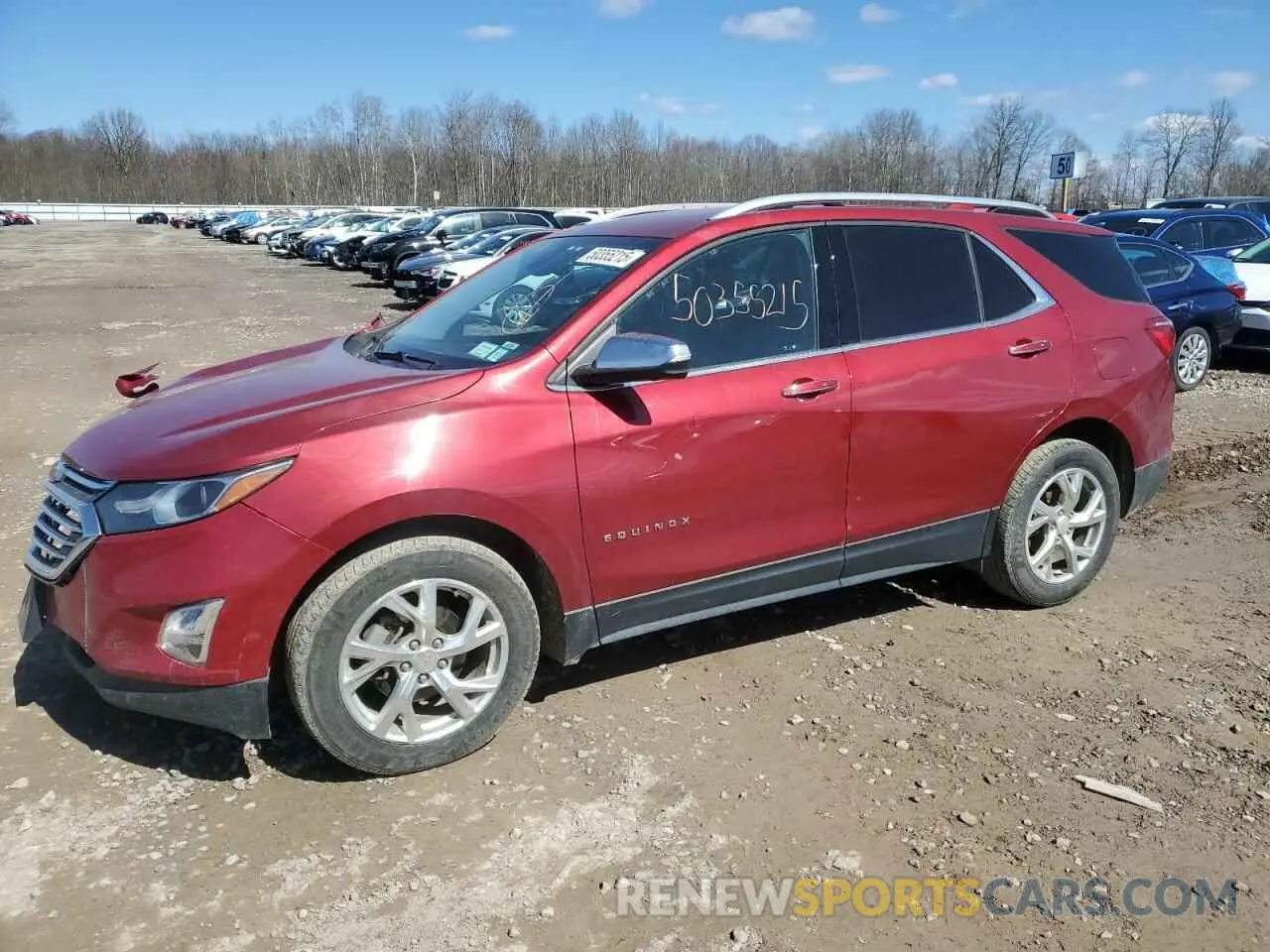 1 Photograph of a damaged car 2GNAXXEV3K6161652 CHEVROLET EQUINOX 2019