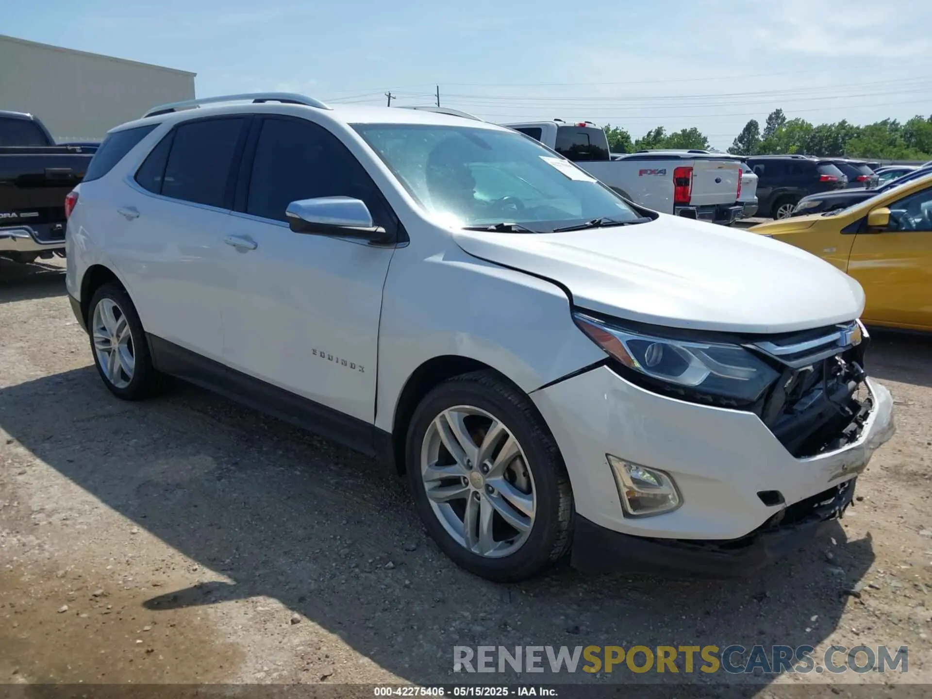 1 Photograph of a damaged car 2GNAXYEX7K6217275 CHEVROLET EQUINOX 2019