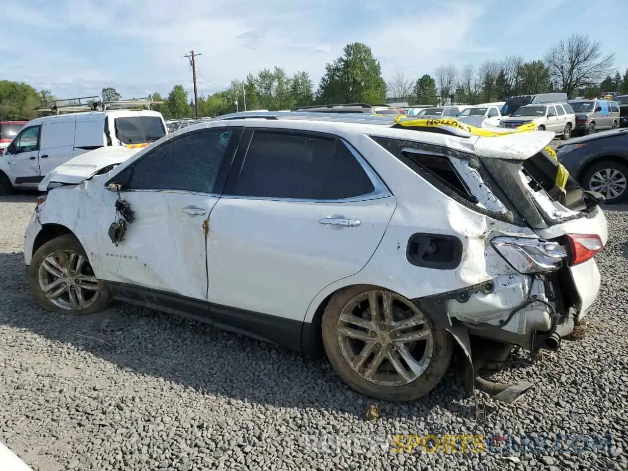 2 Photograph of a damaged car 2GNAXYEX8K6293880 CHEVROLET EQUINOX 2019