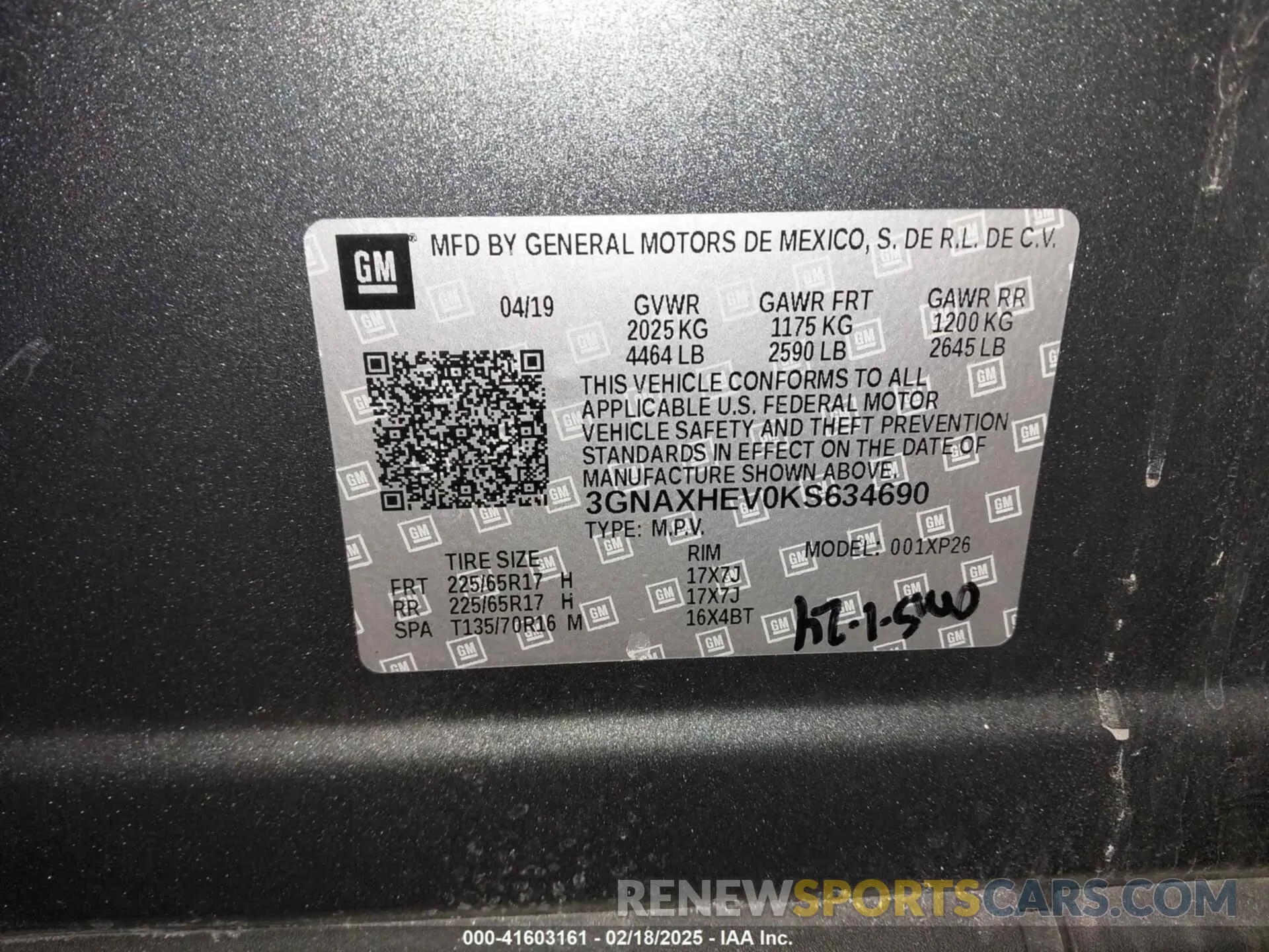9 Photograph of a damaged car 3GNAXHEV0KS634690 CHEVROLET EQUINOX 2019