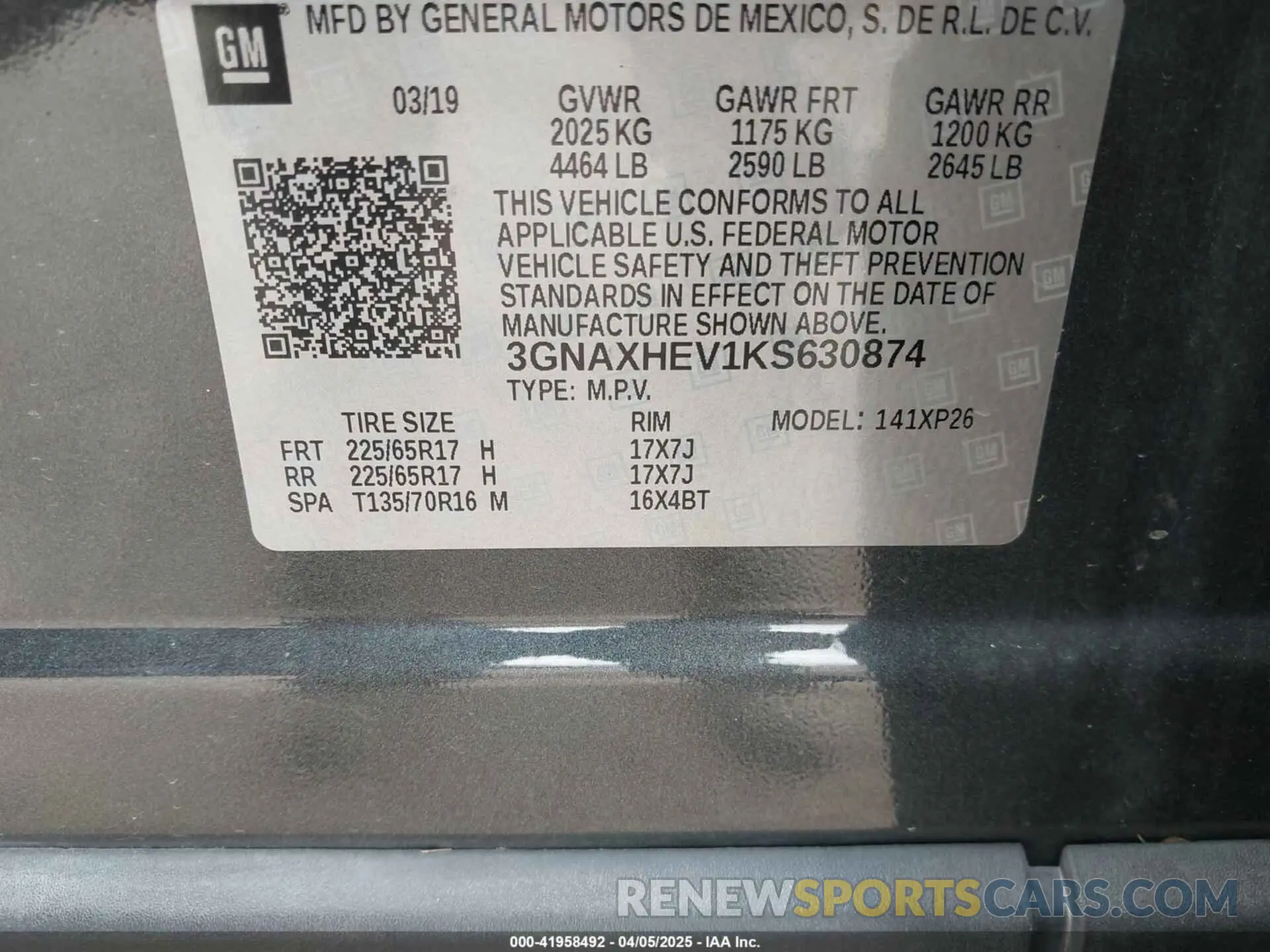 9 Photograph of a damaged car 3GNAXHEV1KS630874 CHEVROLET EQUINOX 2019