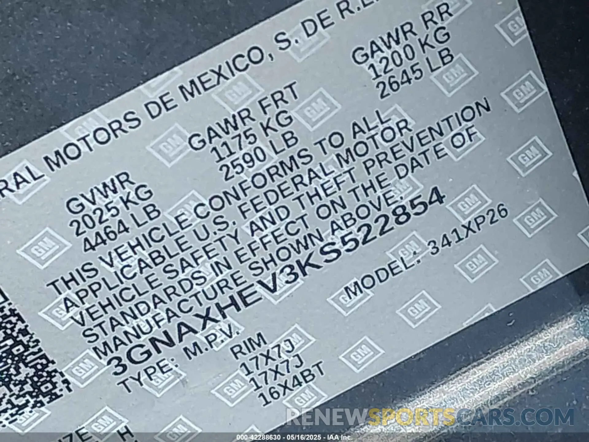 9 Photograph of a damaged car 3GNAXHEV3KS522854 CHEVROLET EQUINOX 2019