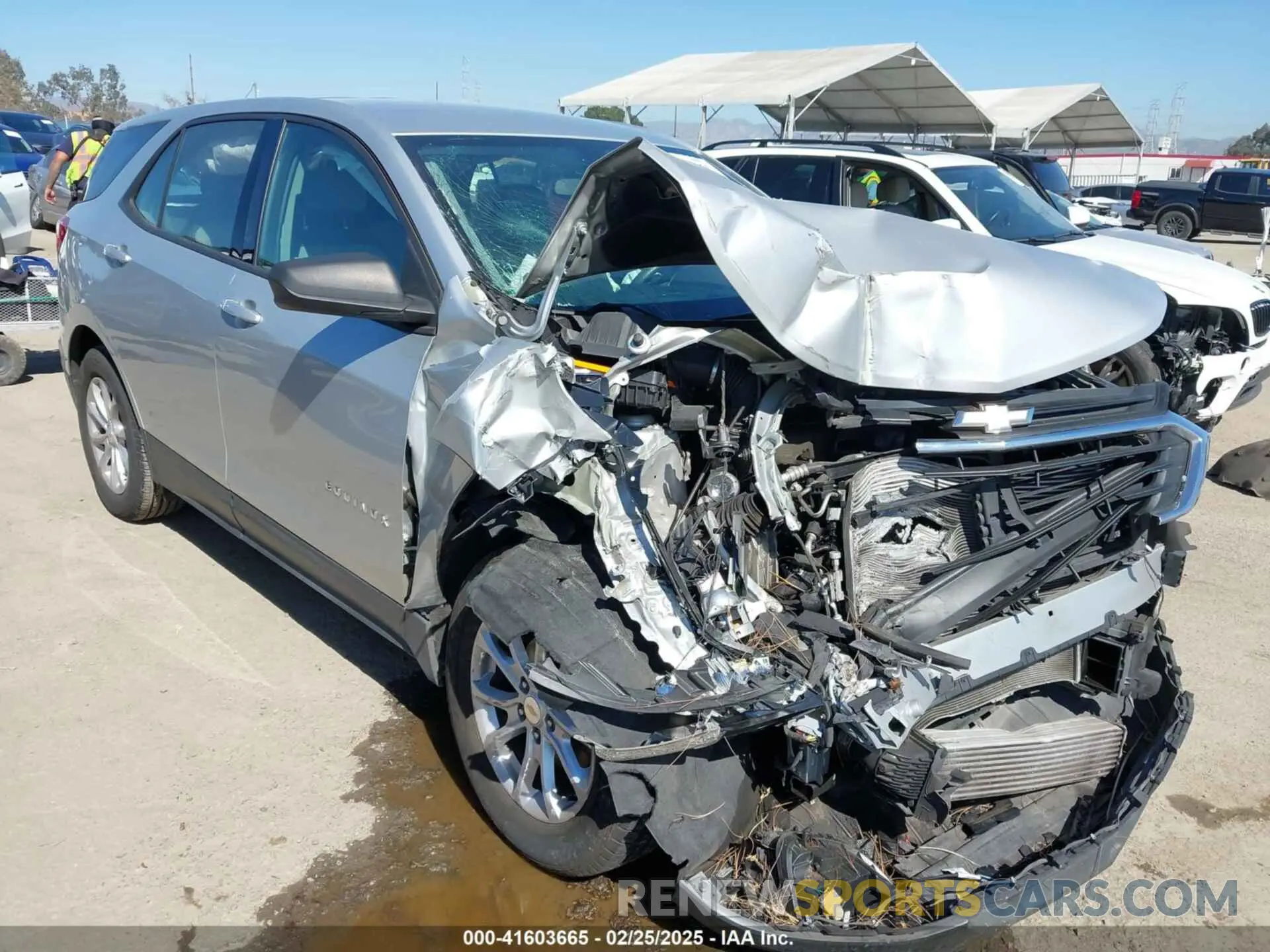 1 Photograph of a damaged car 3GNAXHEV9KL222505 CHEVROLET EQUINOX 2019