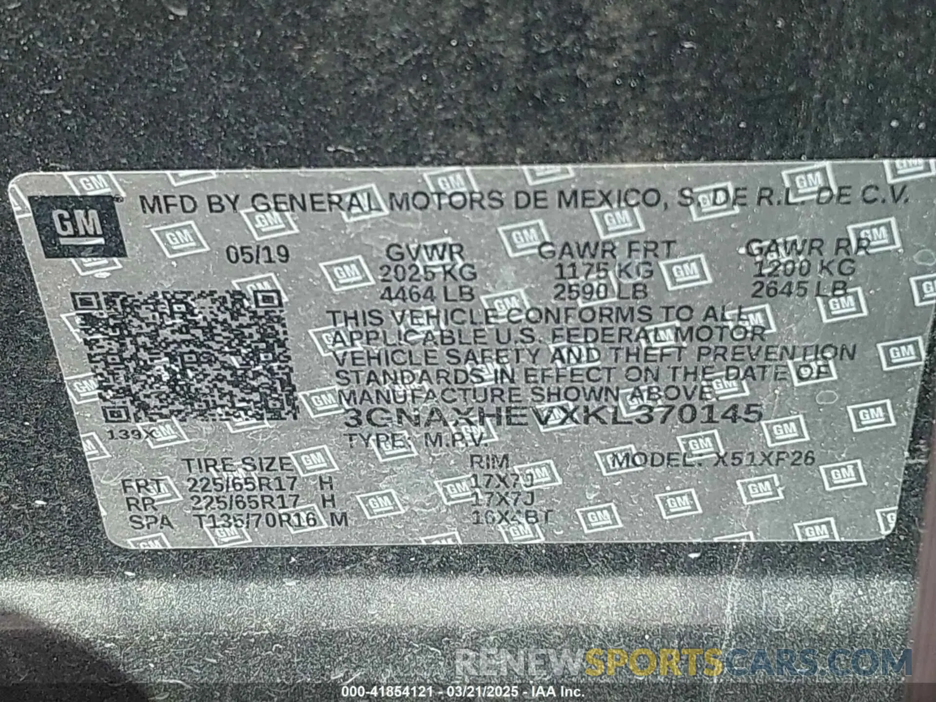 9 Photograph of a damaged car 3GNAXHEVXKL370145 CHEVROLET EQUINOX 2019