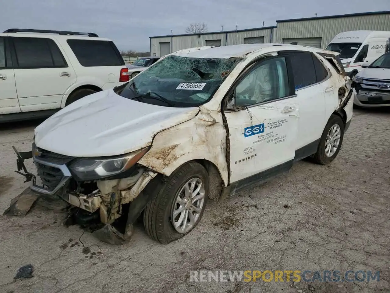 1 Photograph of a damaged car 3GNAXJEV7KS638369 CHEVROLET EQUINOX 2019