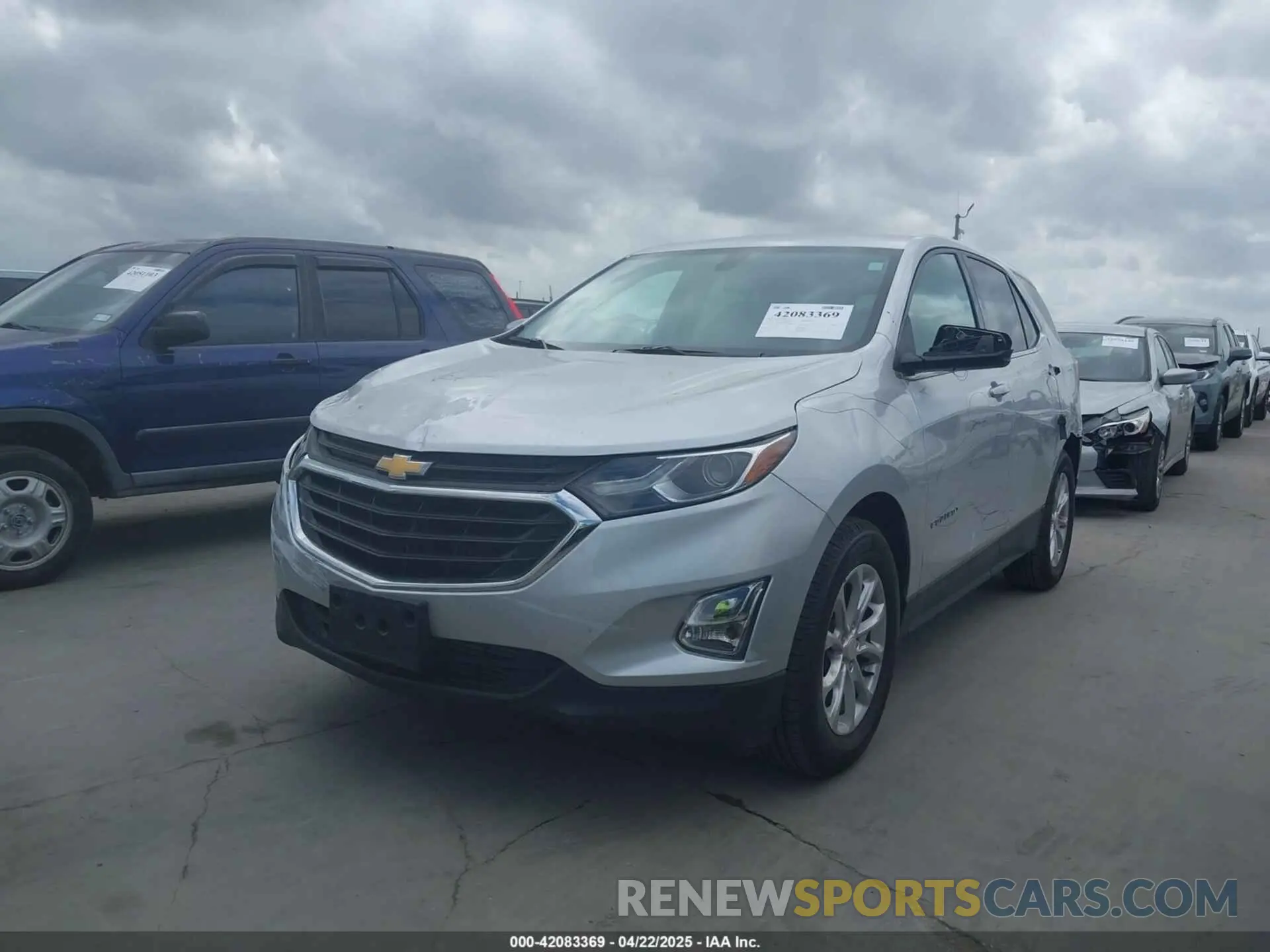 2 Photograph of a damaged car 3GNAXKEV1KS669025 CHEVROLET EQUINOX 2019