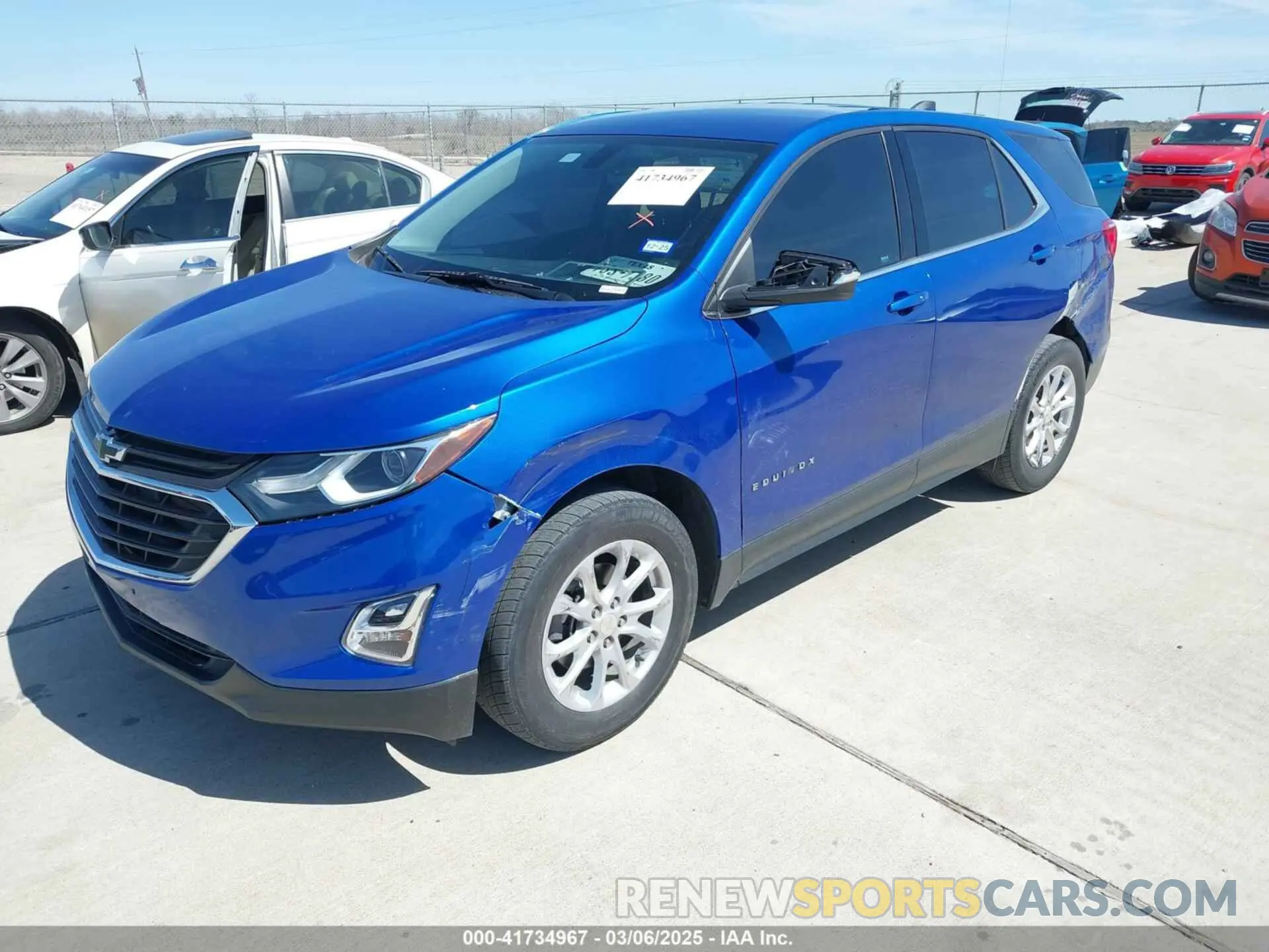 2 Photograph of a damaged car 3GNAXKEV2KS544048 CHEVROLET EQUINOX 2019