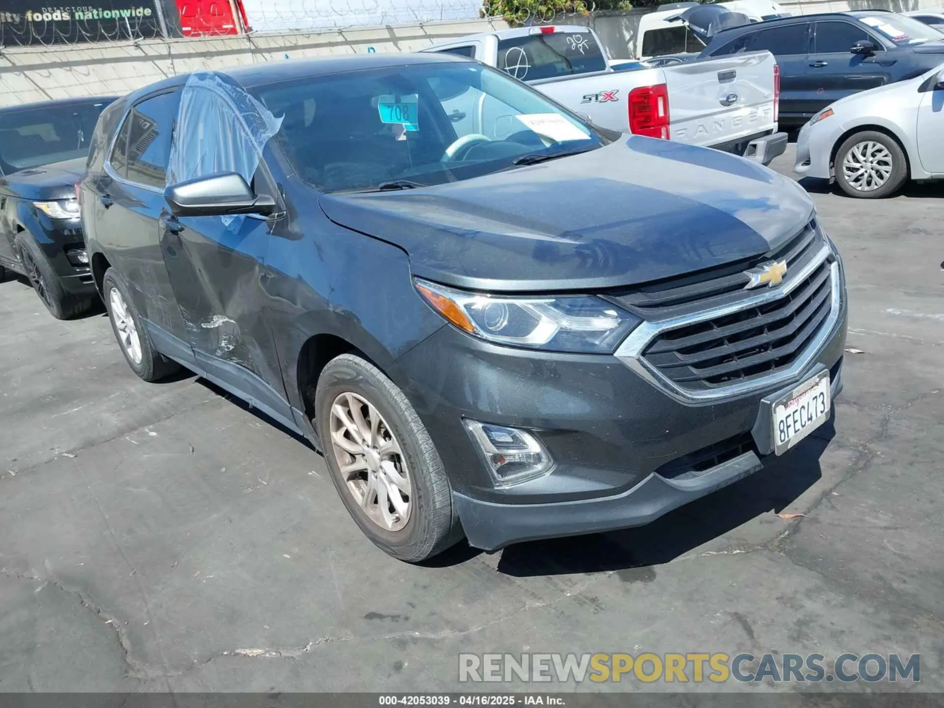 1 Photograph of a damaged car 3GNAXKEV6KS504409 CHEVROLET EQUINOX 2019
